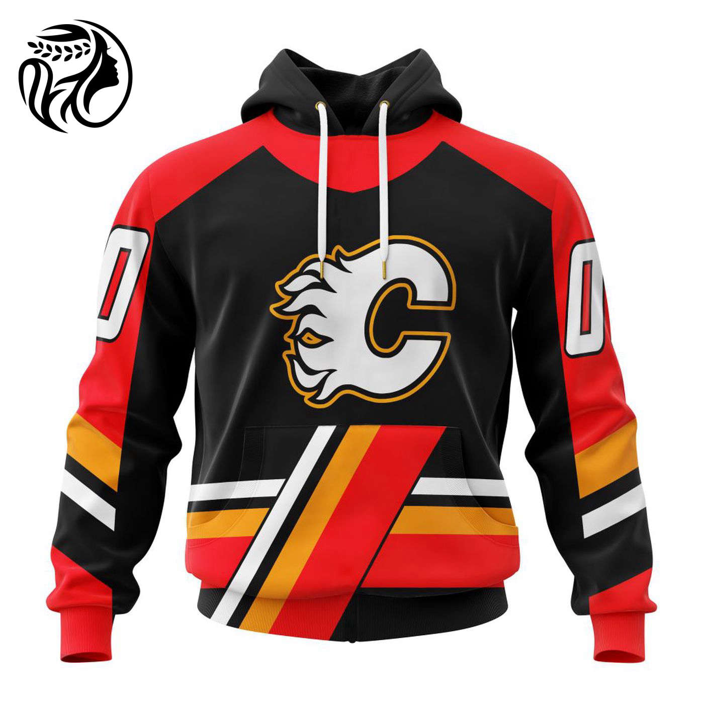 NHL Calgary Flames Reverse Retro Kits 2022 3d Printed Hoodie 3d Printed Hoodie