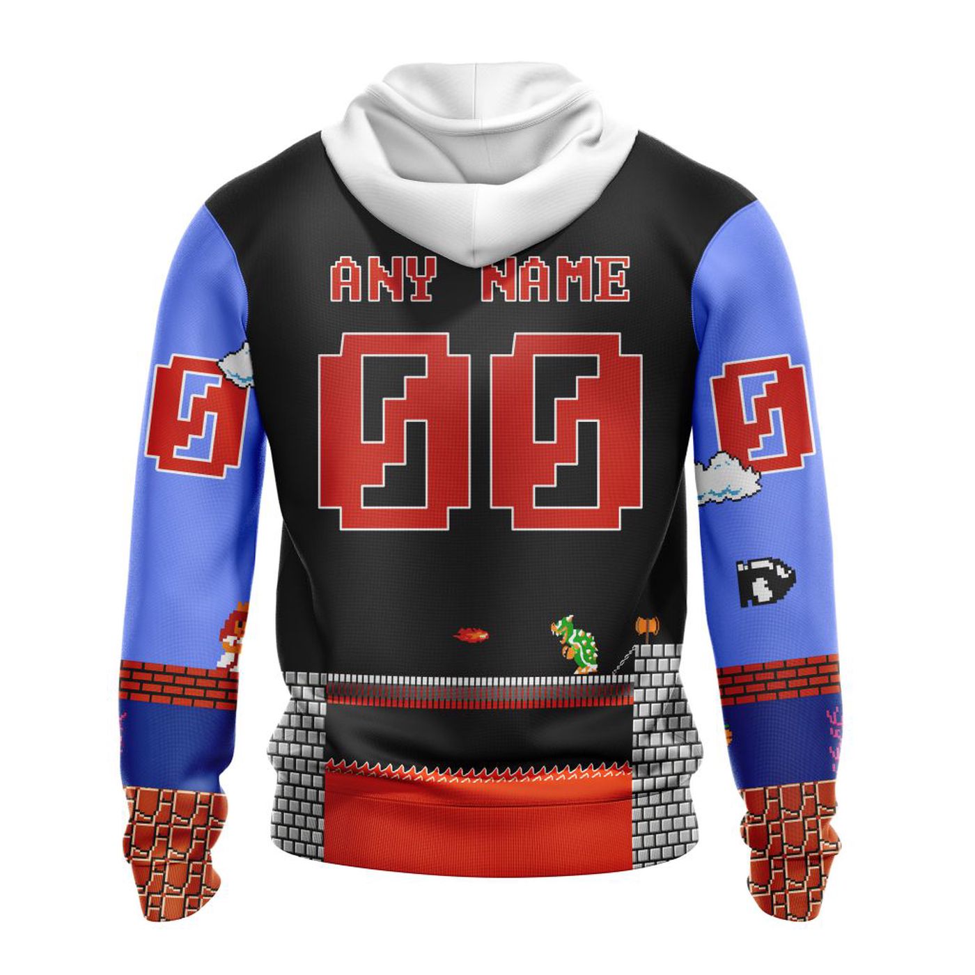 NHL Calgary Flames Special Kits With Super Mario Game Design 3d Printed Hoodie 3d Printed Hoodie