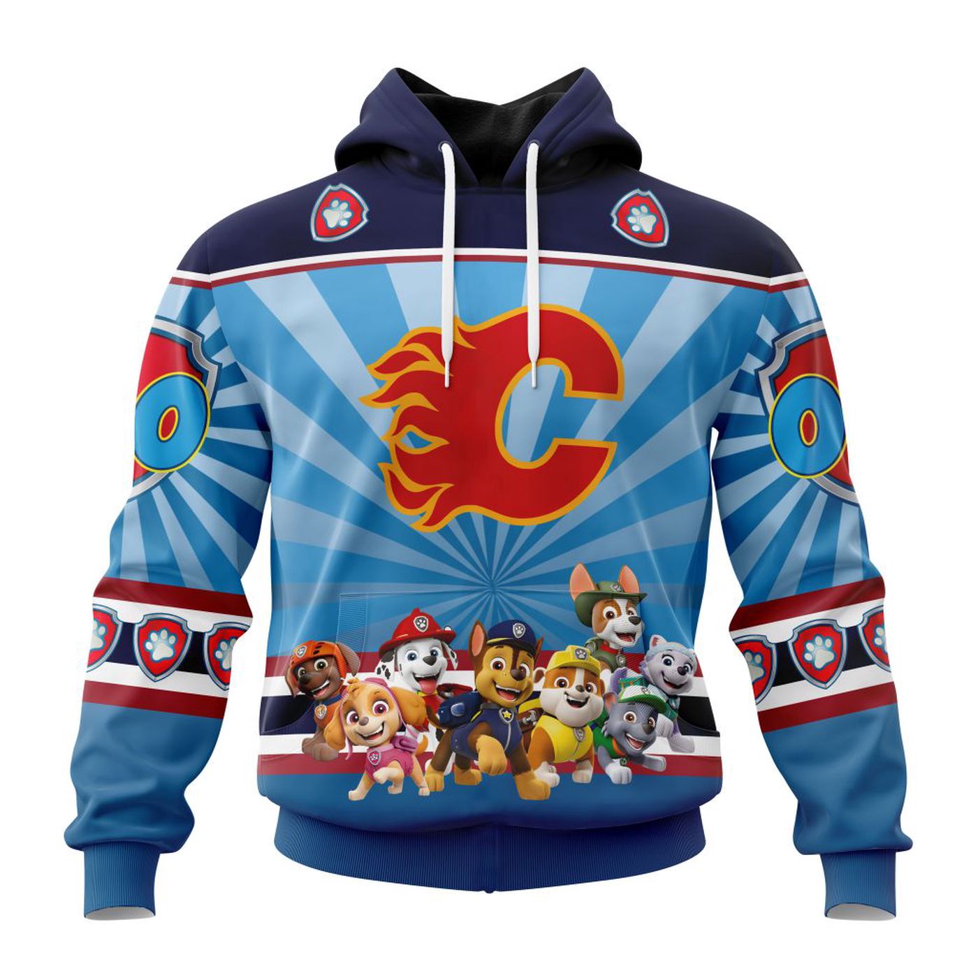 NHL Calgary Flames Special Paw Patrol Kits ST2201 3d Printed Hoodie 3d Printed Hoodie