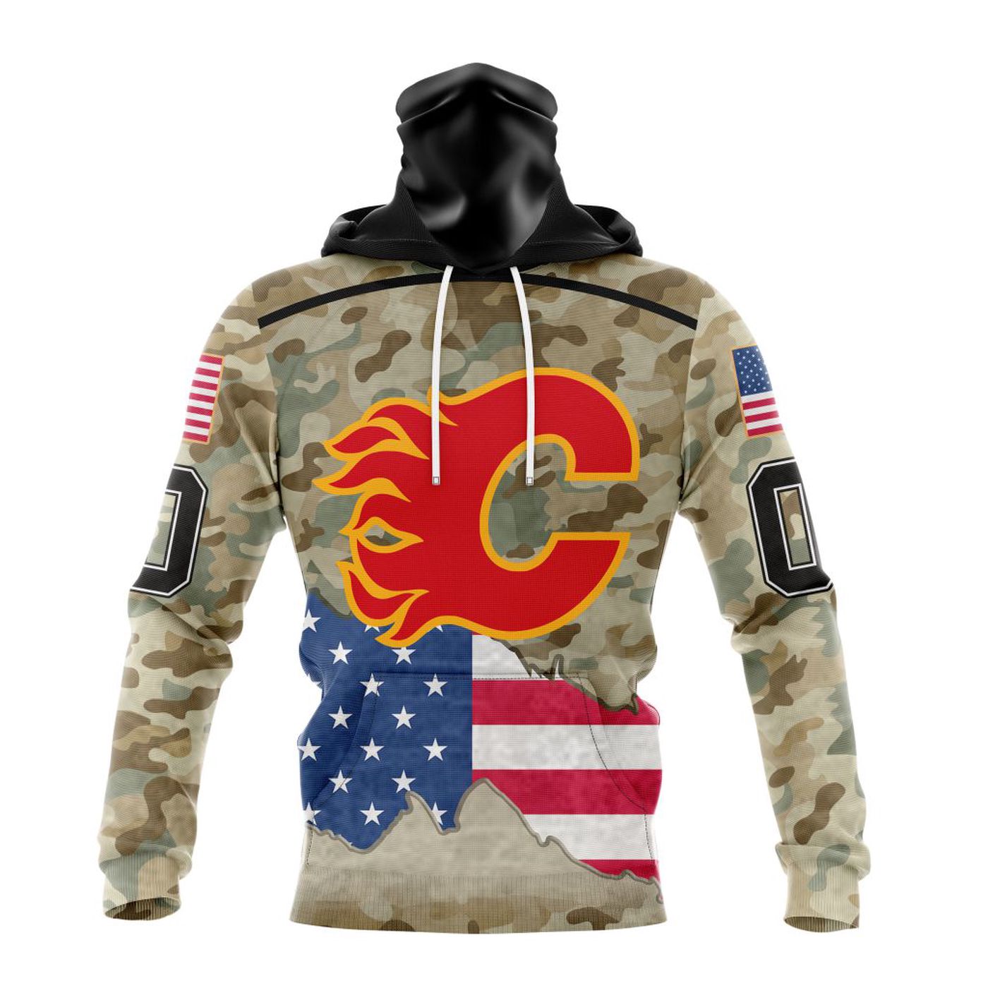 NHL Calgary Flames | Specialized Kits For United State With Camo Color 3d Printed Hoodie 3d Printed Hoodie