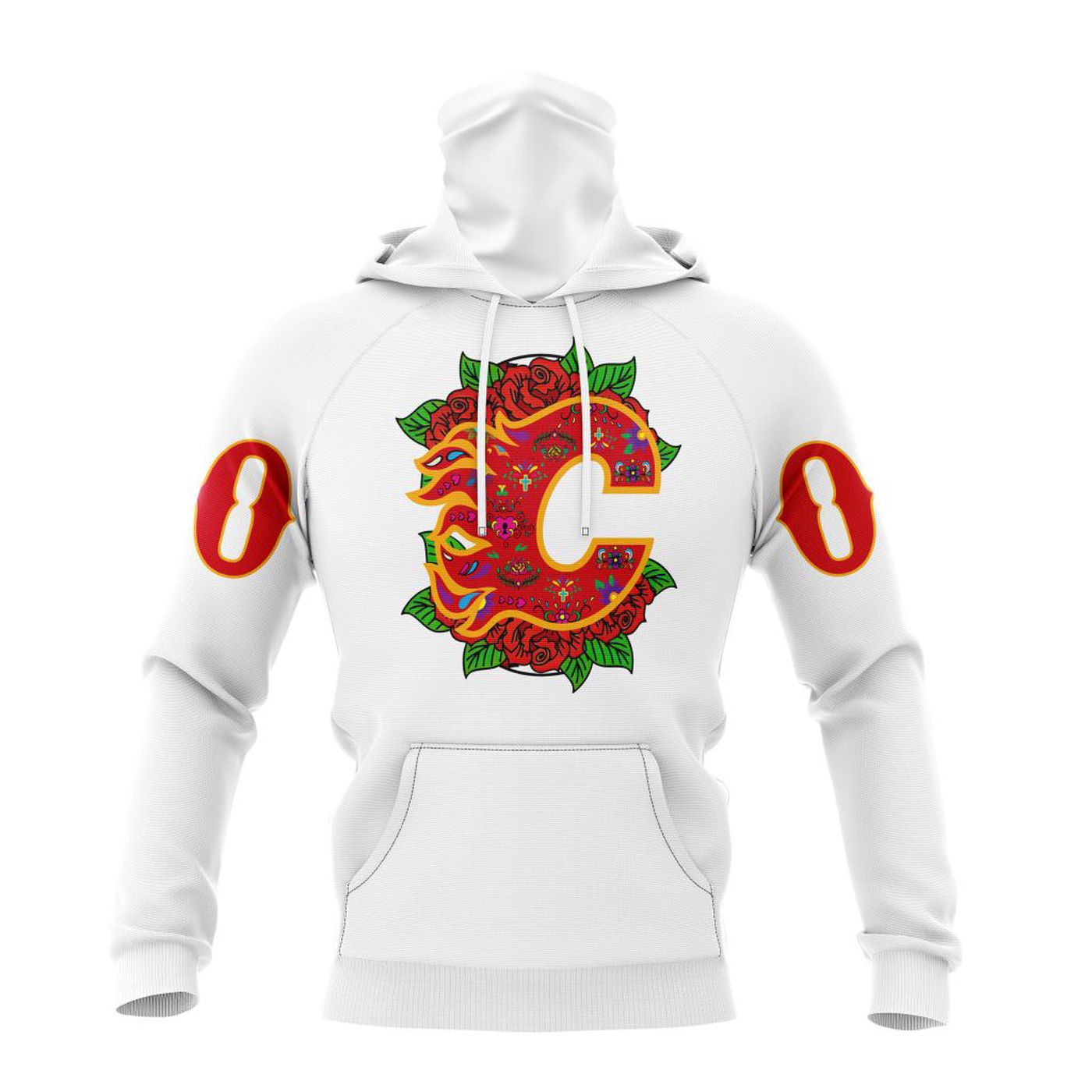 NHL Calgary Flames | Specialized Unisex Kits Dia De Muertos 3d Printed Hoodie 3d Printed Hoodie