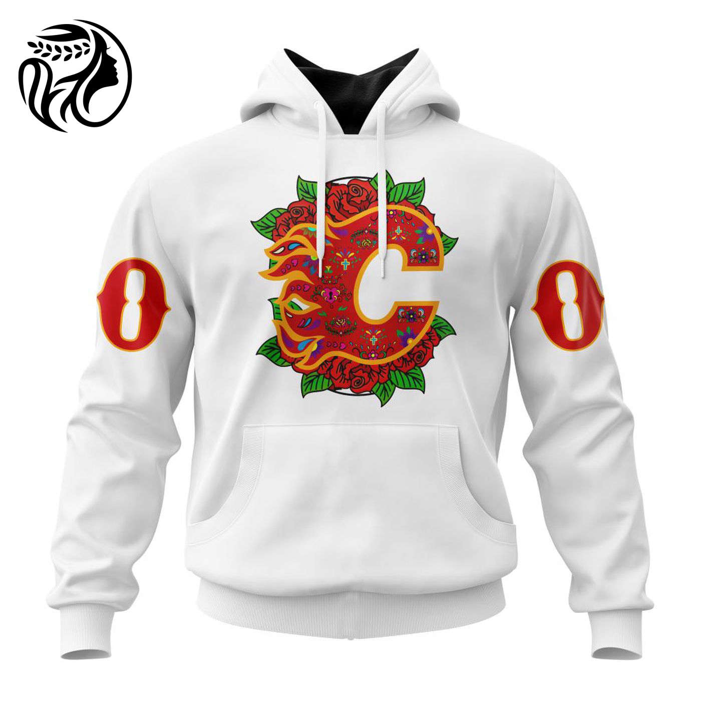 NHL Calgary Flames | Specialized Unisex Kits Dia De Muertos 3d Printed Hoodie 3d Printed Hoodie