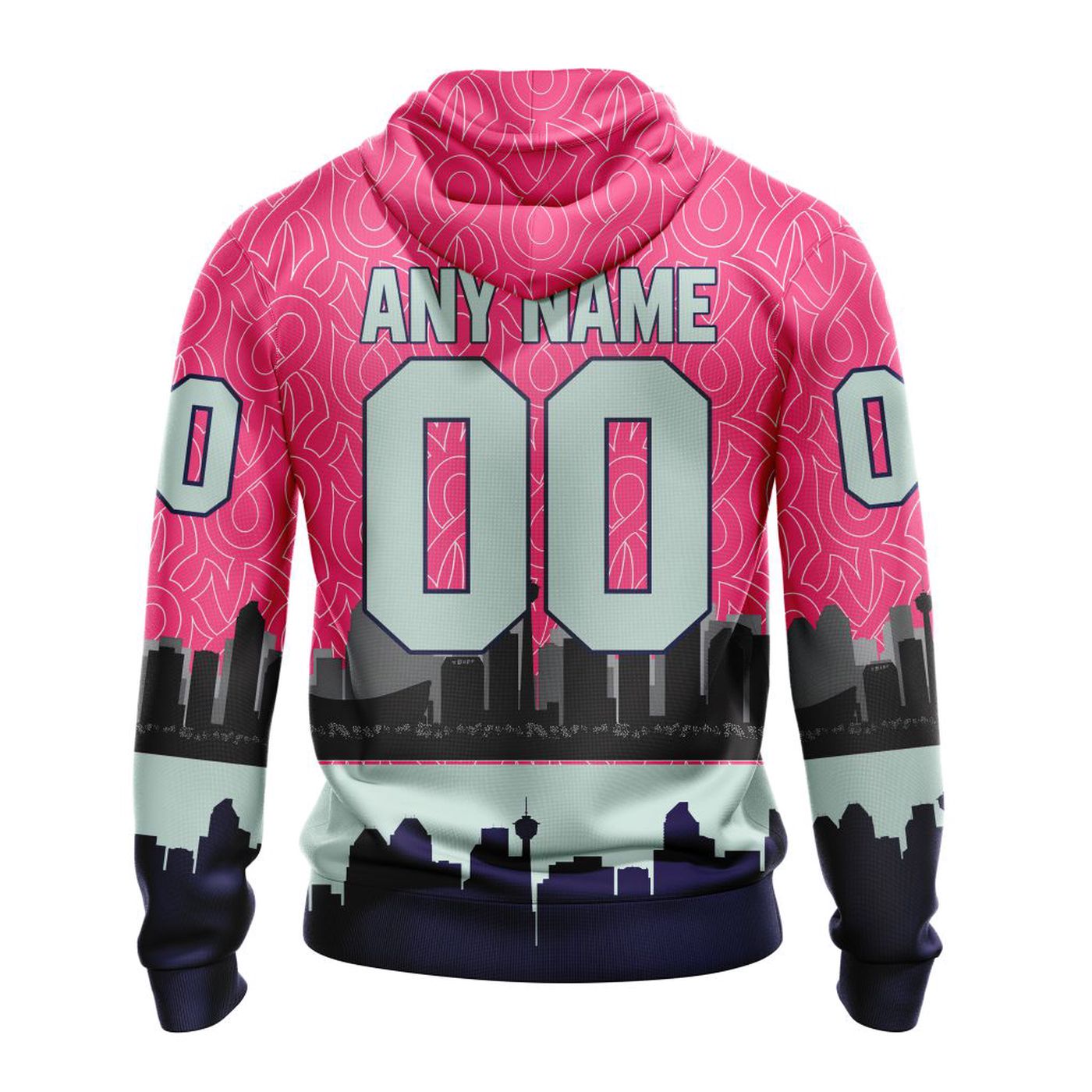 NHL Calgary Flames | Specialized Unisex Kits Hockey Fights Against Cancer V0222 3d Printed Hoodie 3d Printed Hoodie