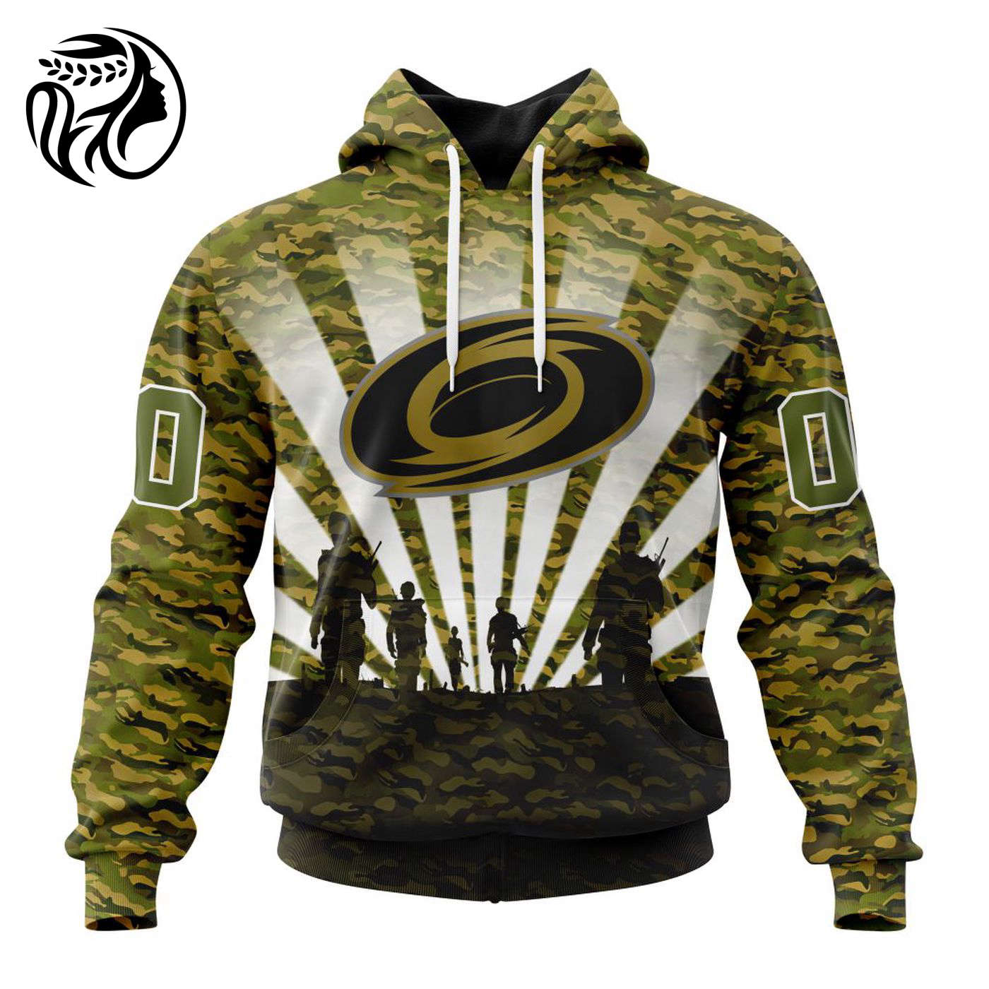NHL Carolina Hurricanes Special Military Camo Kits For Veterans Day And Rememberance Day ST2201 3d Printed Hoodie 3d Printed Hoodie