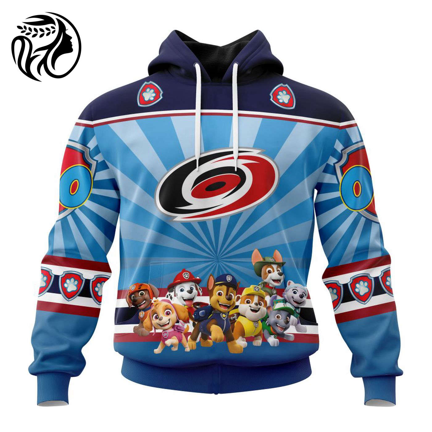 NHL Carolina Hurricanes Special Paw Patrol Kits ST2201 3d Printed Hoodie 3d Printed Hoodie