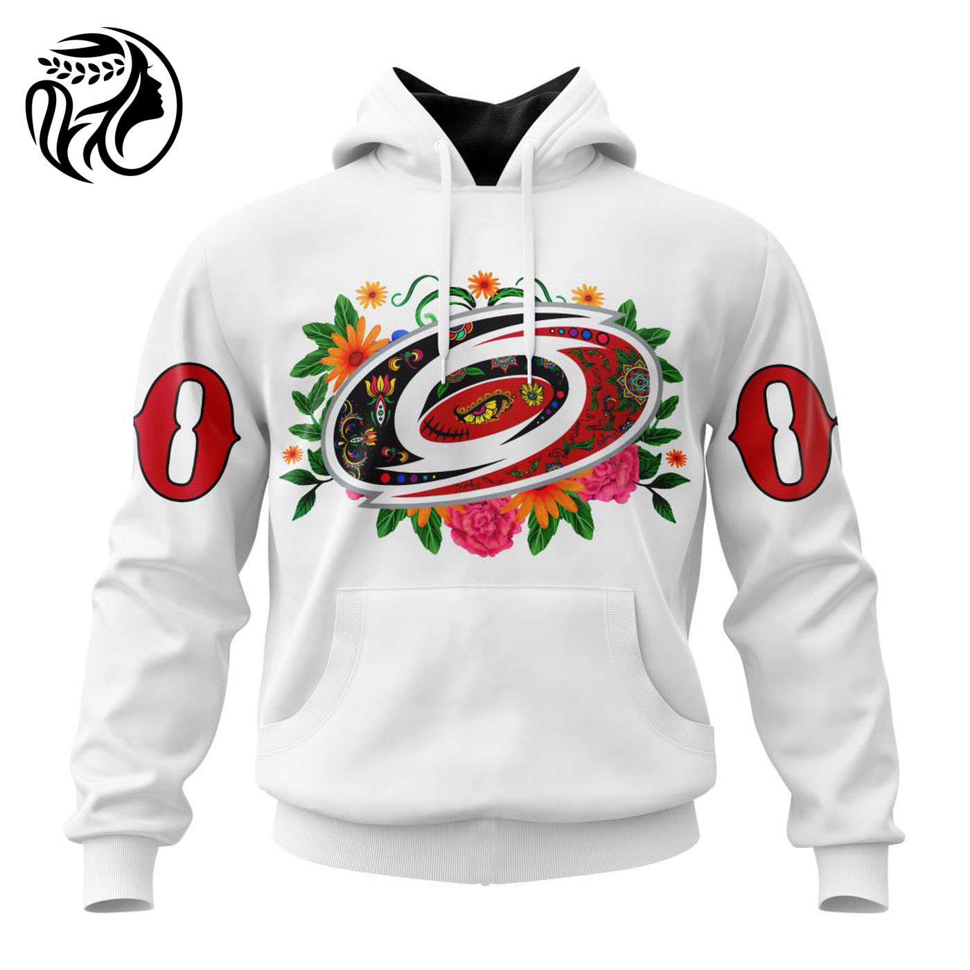 NHL Carolina Hurricanes | Specialized Unisex Kits Dia De Muertos 3d Printed Hoodie 3d Printed Hoodie