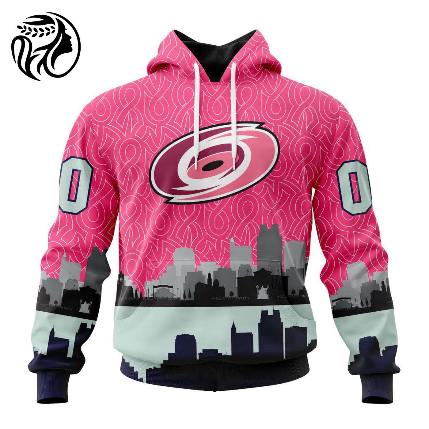NHL Carolina Hurricanes | Specialized Unisex Kits Hockey Fights Against Cancer V0222 3d Printed Hoodie 3d Printed Hoodie