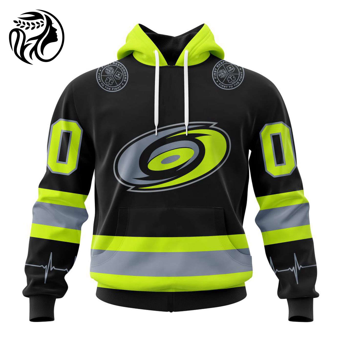 NHL Carolina Hurricanes | Specialized Unisex Kits With FireFighter Uniforms Color 3d Printed Hoodie 3d Printed Hoodie