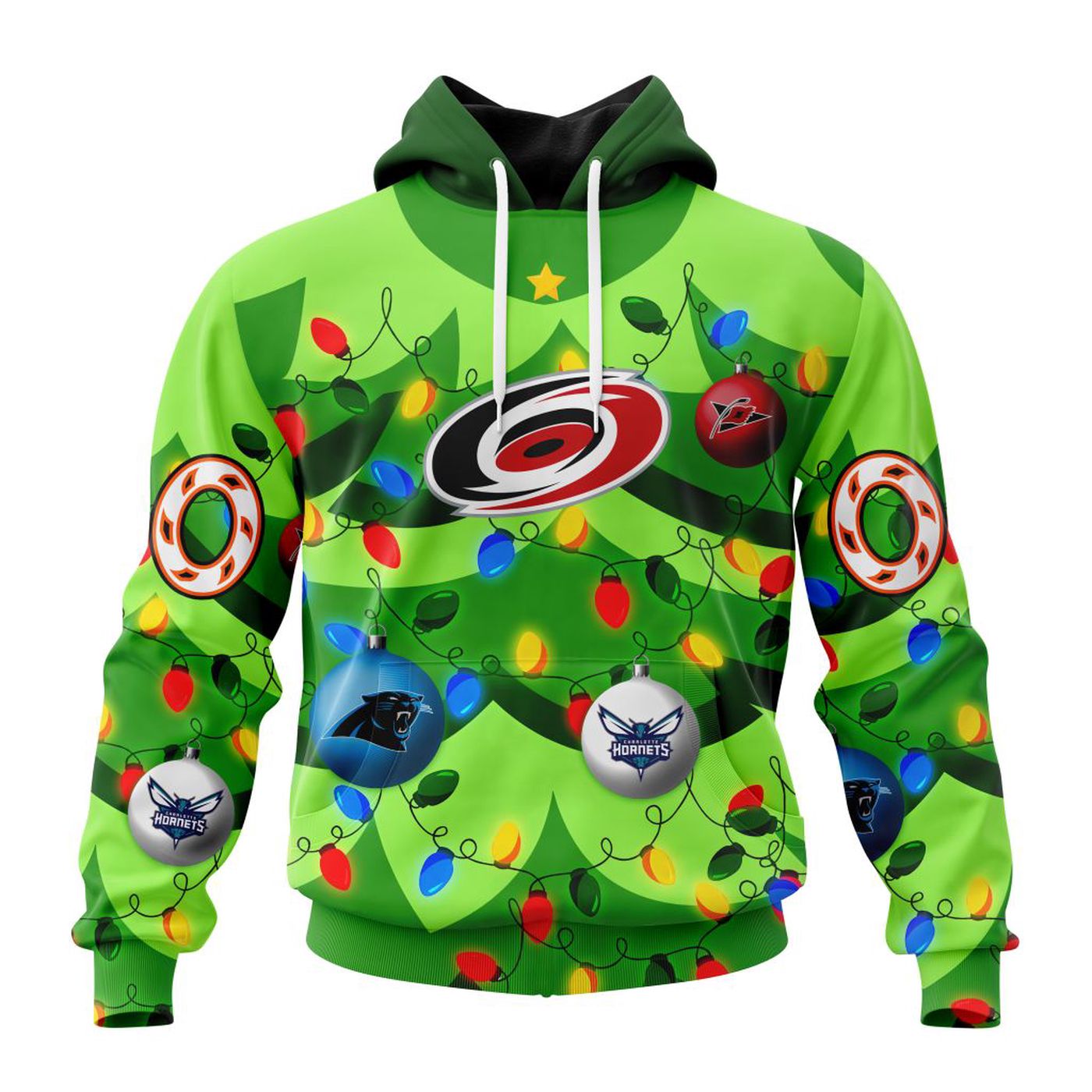 NHL Carolina Hurricanes | Specialized Unisex Kits With Unisex Kits With Christmass Tree Color And City’s Sport Teams 3d Printed Hoodie 3d Printed Hoodie
