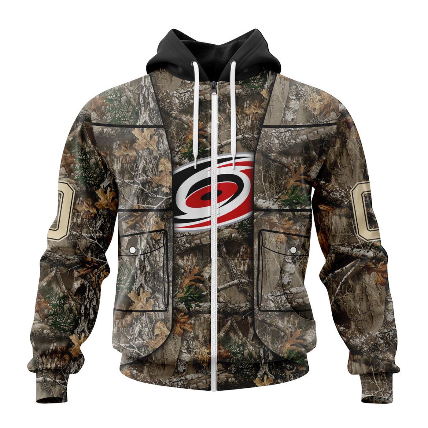 NHL Carolina Hurricanes | Specialized Unisex Vest Kits With Realtree Camo 3d Printed Hoodie 3d Printed Hoodie