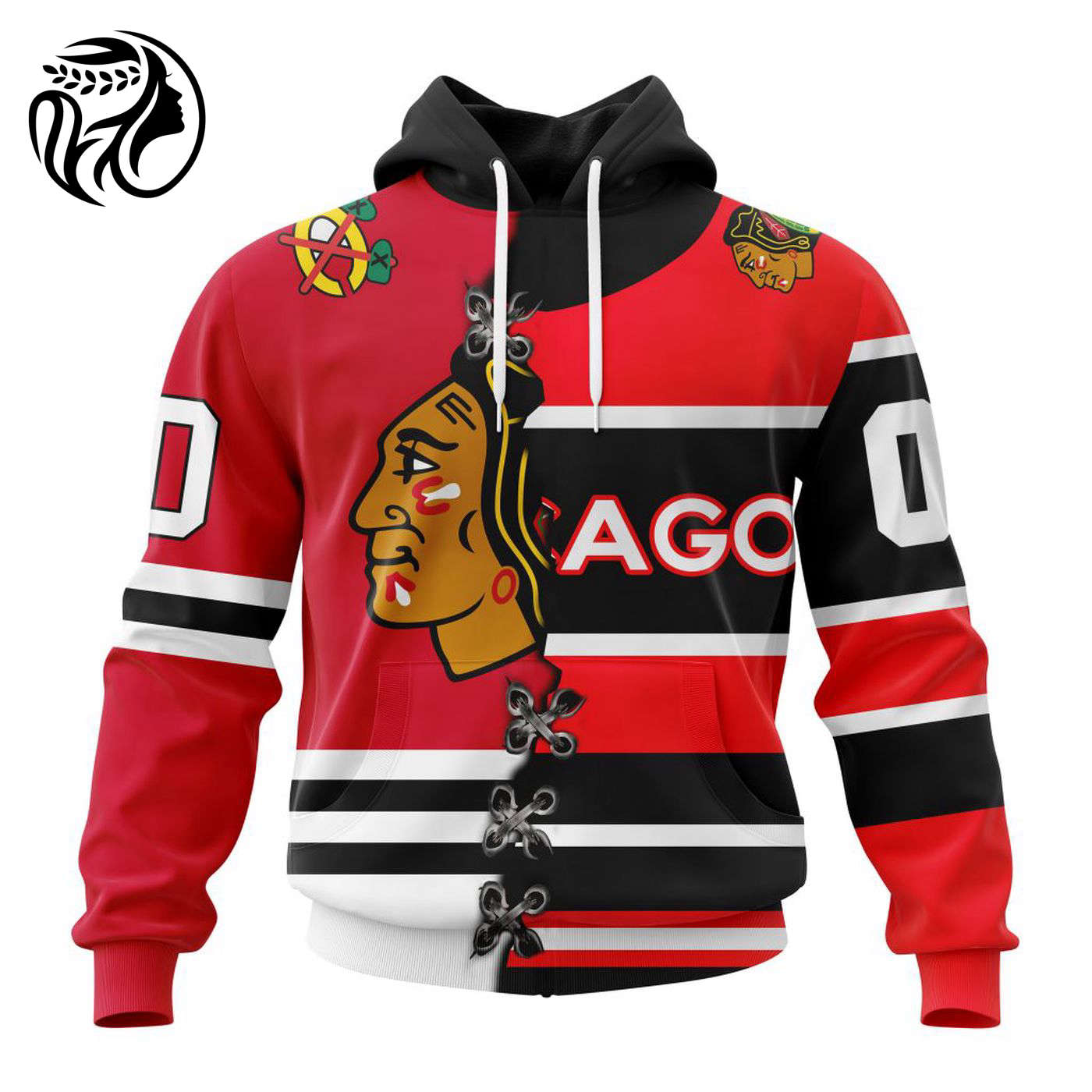 NHL Chicago Blackhawks Special Home Mix Reverse Retro Personalized Kits 3d Printed Hoodie 3d Printed Hoodie