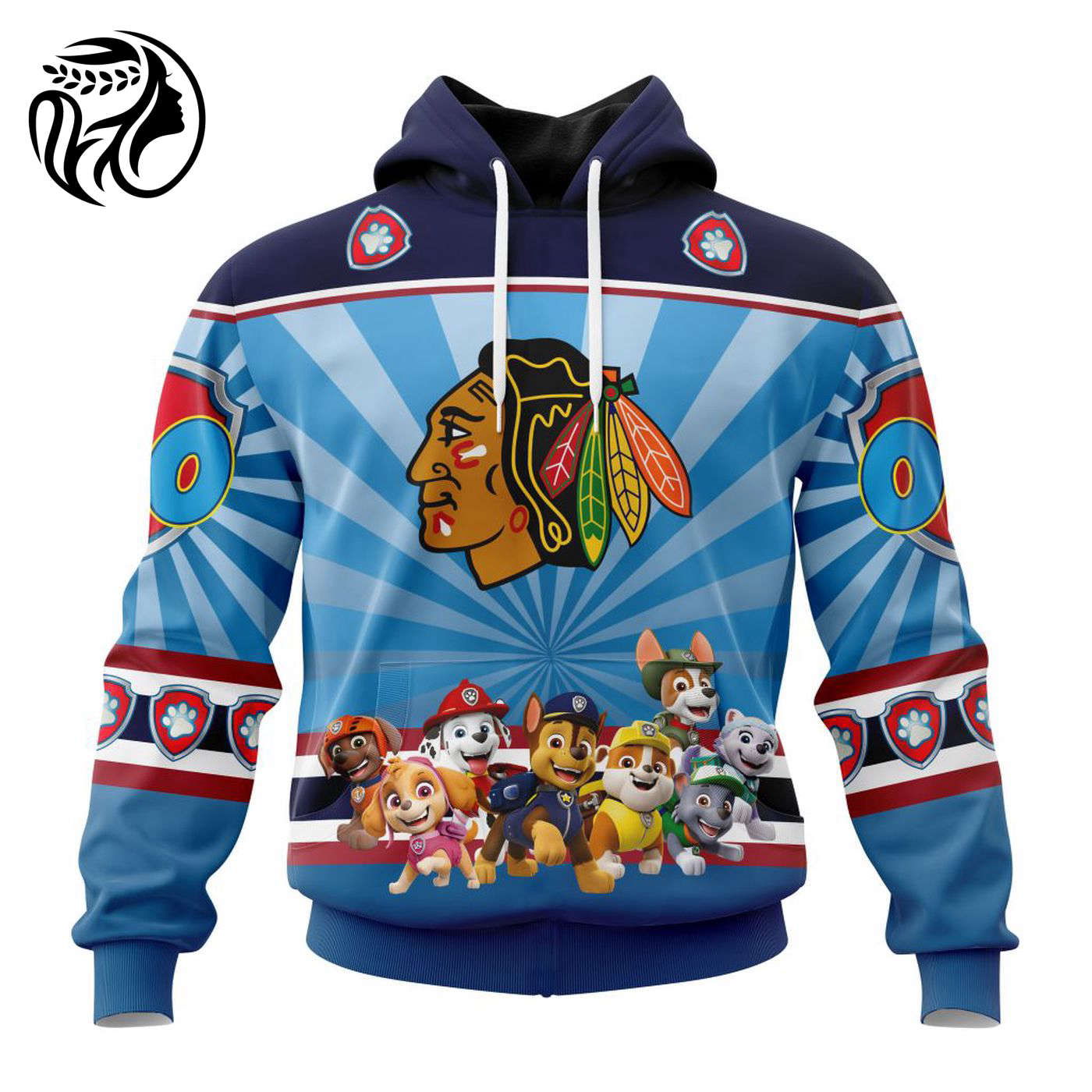 NHL Chicago Blackhawks Special Paw Patrol Kits ST2201 3d Printed Hoodie 3d Printed Hoodie