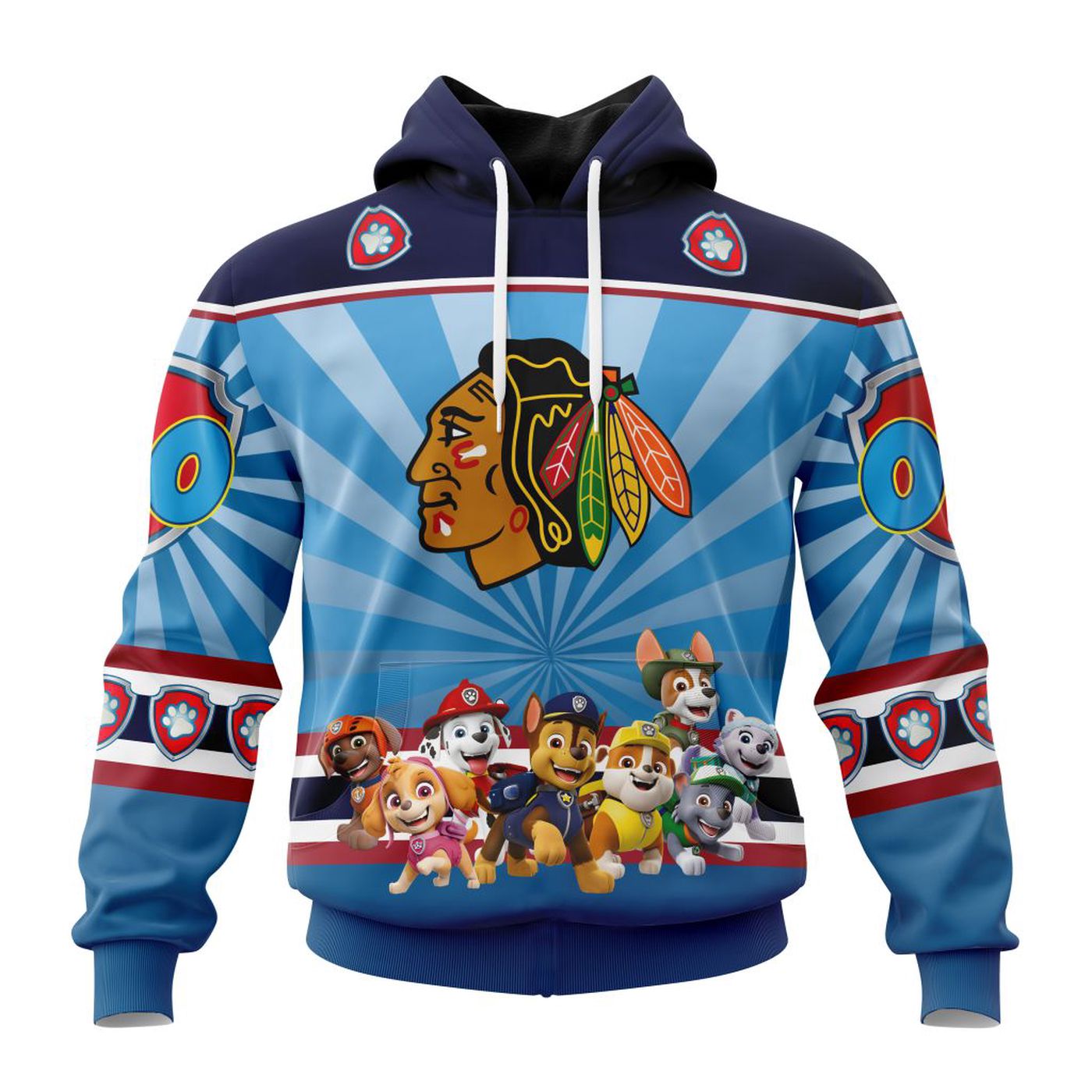 NHL Chicago Blackhawks Special Paw Patrol Kits ST2201 3d Printed Hoodie 3d Printed Hoodie