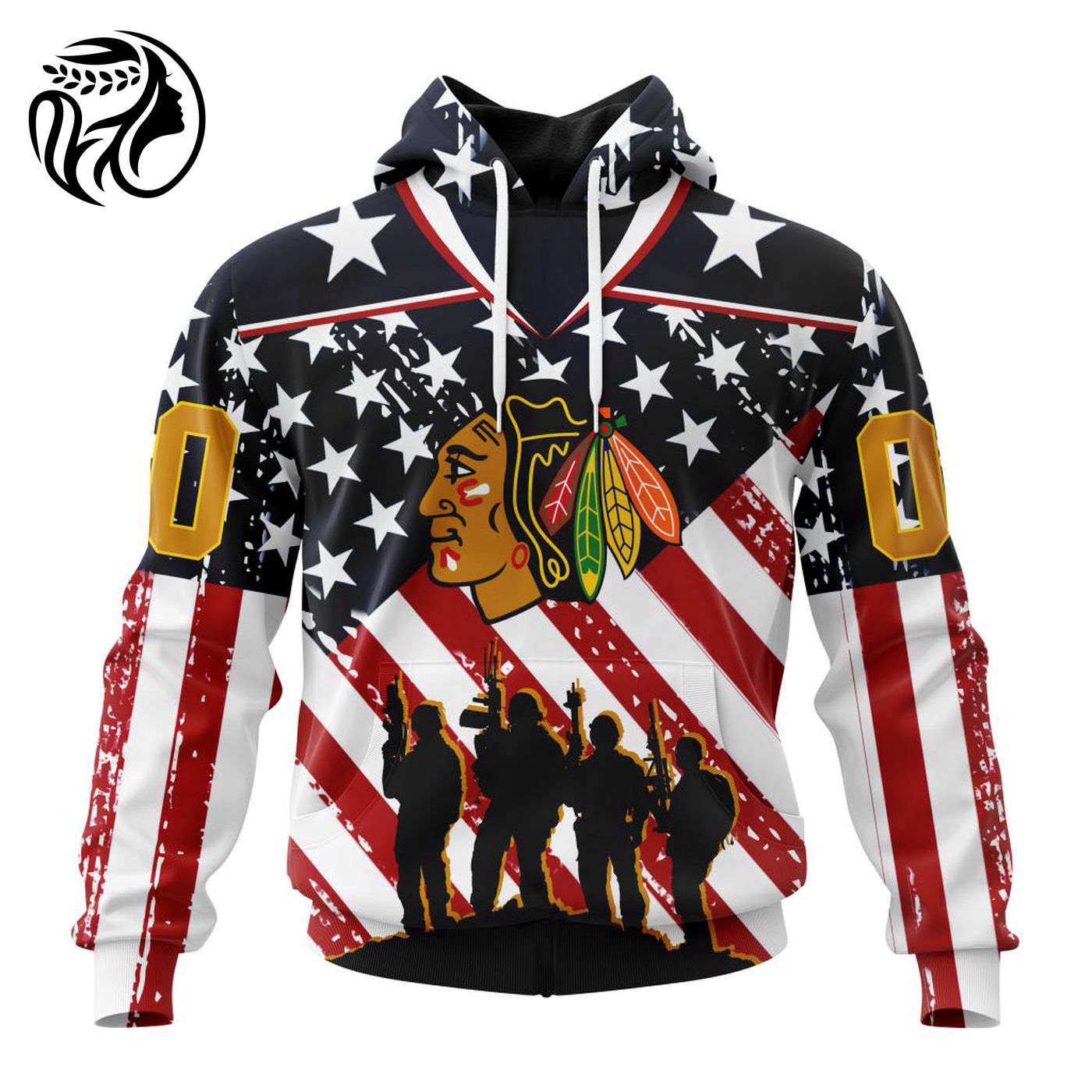 NHL Chicago BlackHawks | Specialized Kits For Honor US’s Military 3d Printed Hoodie 3d Printed Hoodie