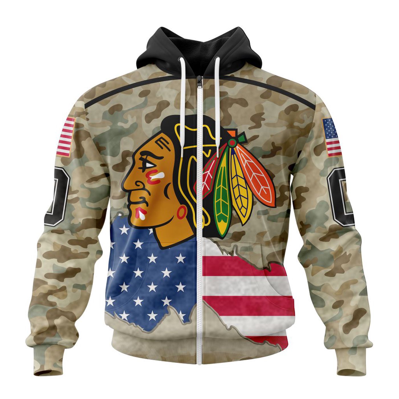 NHL Chicago BlackHawks | Specialized Kits For United State With Camo Color 3d Printed Hoodie 3d Printed Hoodie NHL Chicago BlackHawks | Specialized Kits For United State With Camo Color 3d Printed Hoodie 3d Printed Hoodie