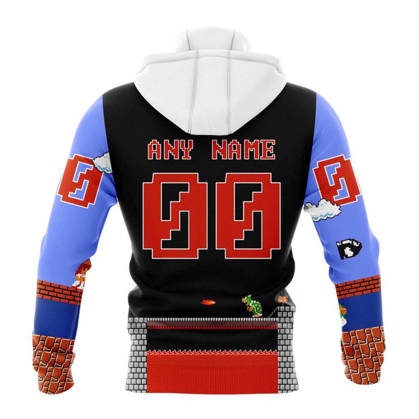 NHL Colorado Avalanche Special Kits With Super Mario Game Design 3d Printed Hoodie 3d Printed Hoodie