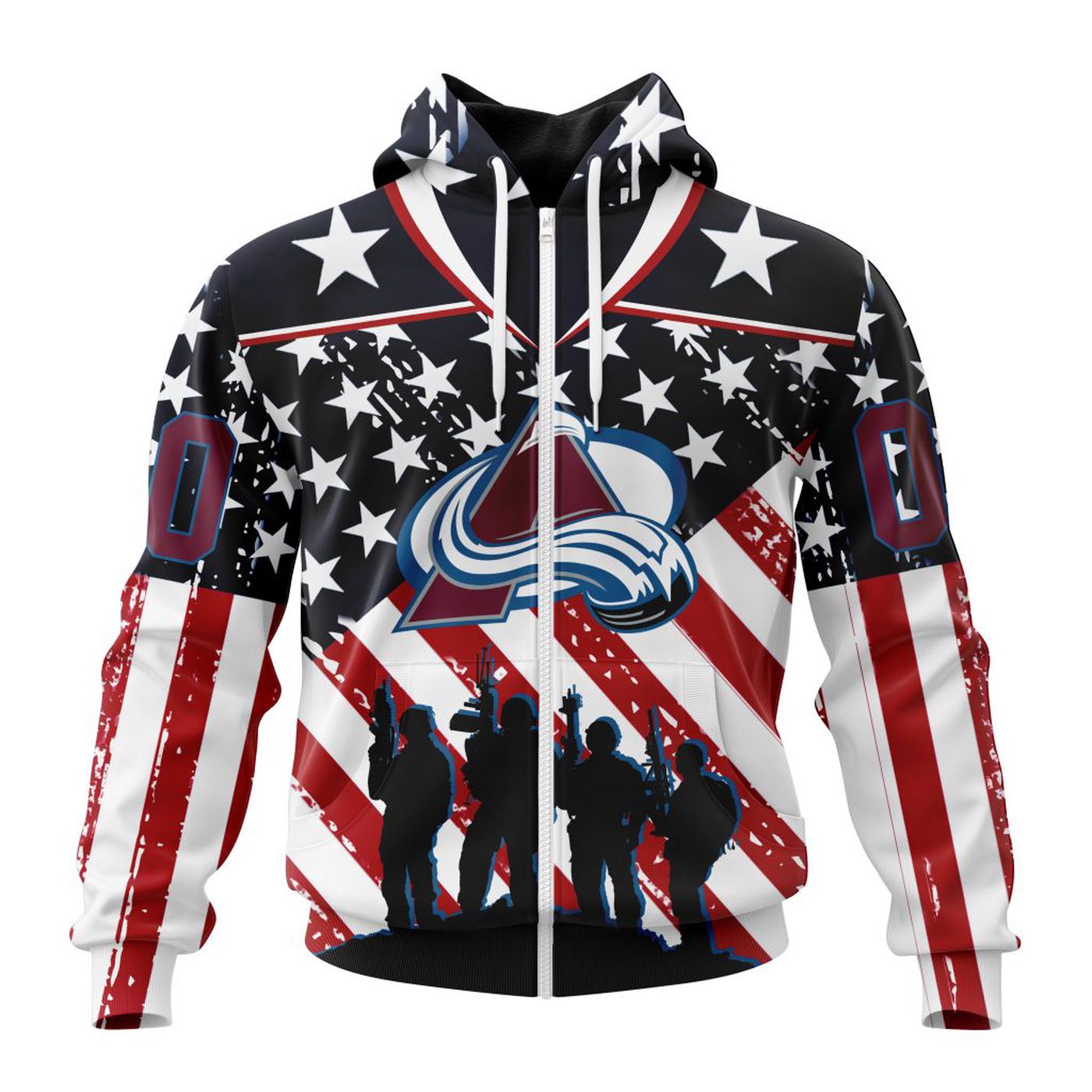 NHL Colorado Avalanche | Specialized Kits For Honor US’s Military 3d Printed Hoodie 3d Printed Hoodie