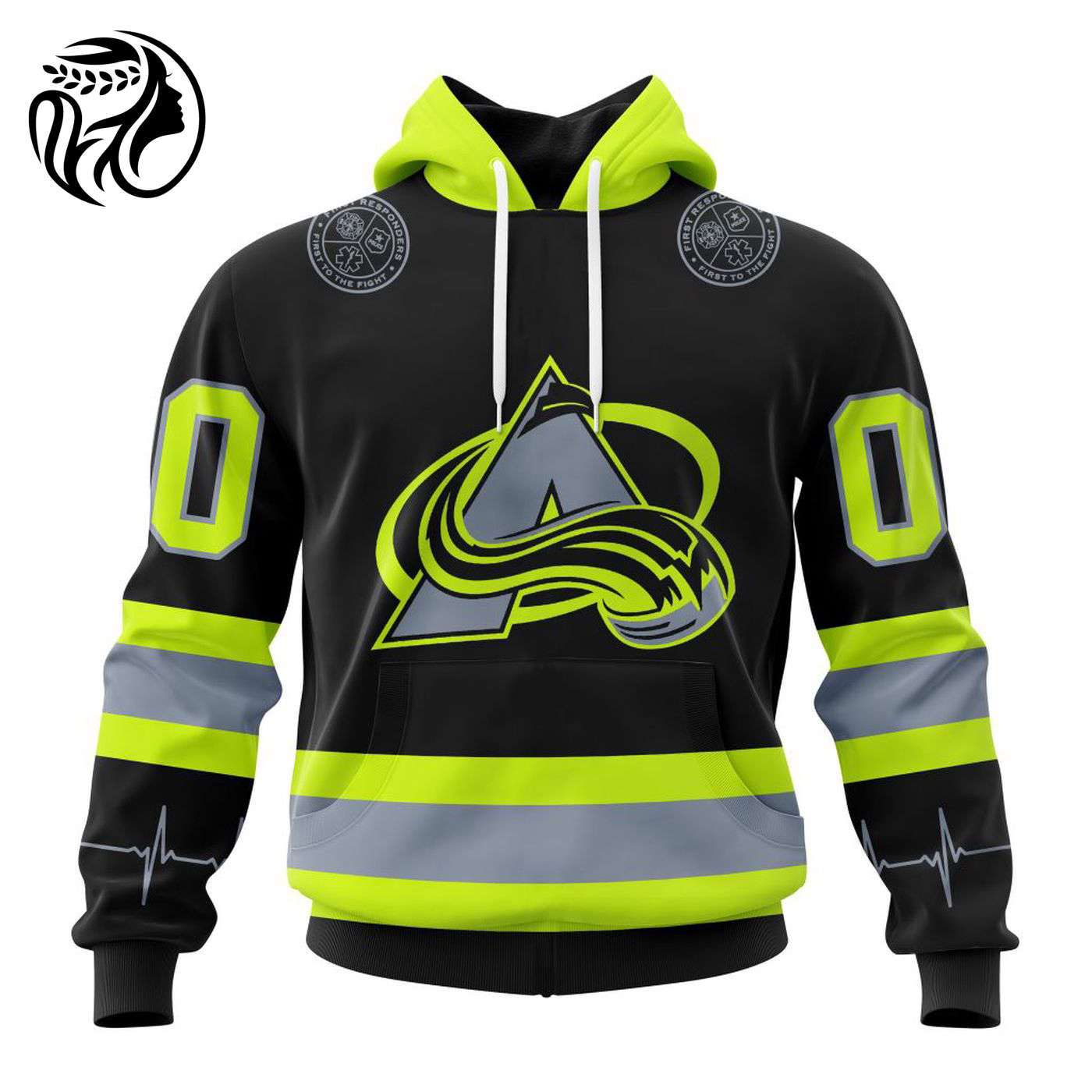 NHL Colorado Avalanche | Specialized Unisex Kits With FireFighter Uniforms Color 3d Printed Hoodie 3d Printed Hoodie