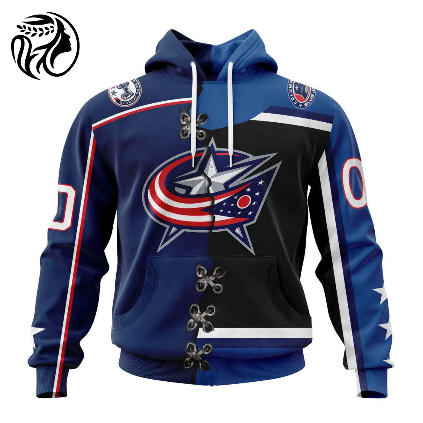NHL Columbus Blue Jackets Special Home Mix Reverse Retro Personalized Kits 3d Printed Hoodie 3d Printed Hoodie