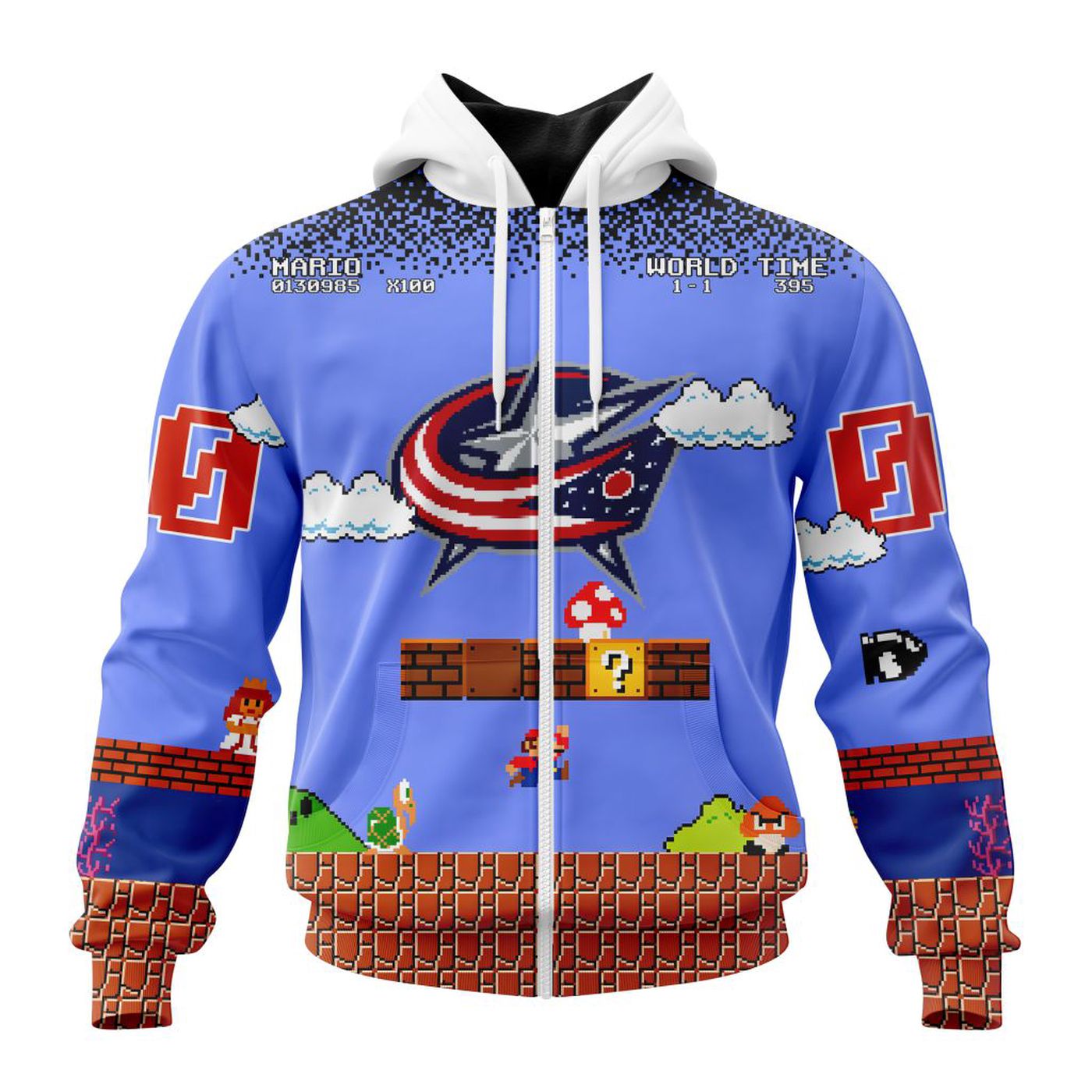 NHL Columbus Blue Jackets Special Kits With Super Mario Game Design 3d Printed Hoodie 3d Printed Hoodie NHL Columbus Blue Jackets Special Kits With Super Mario Game Design 3d Printed Hoodie 3d Printed Hoodie