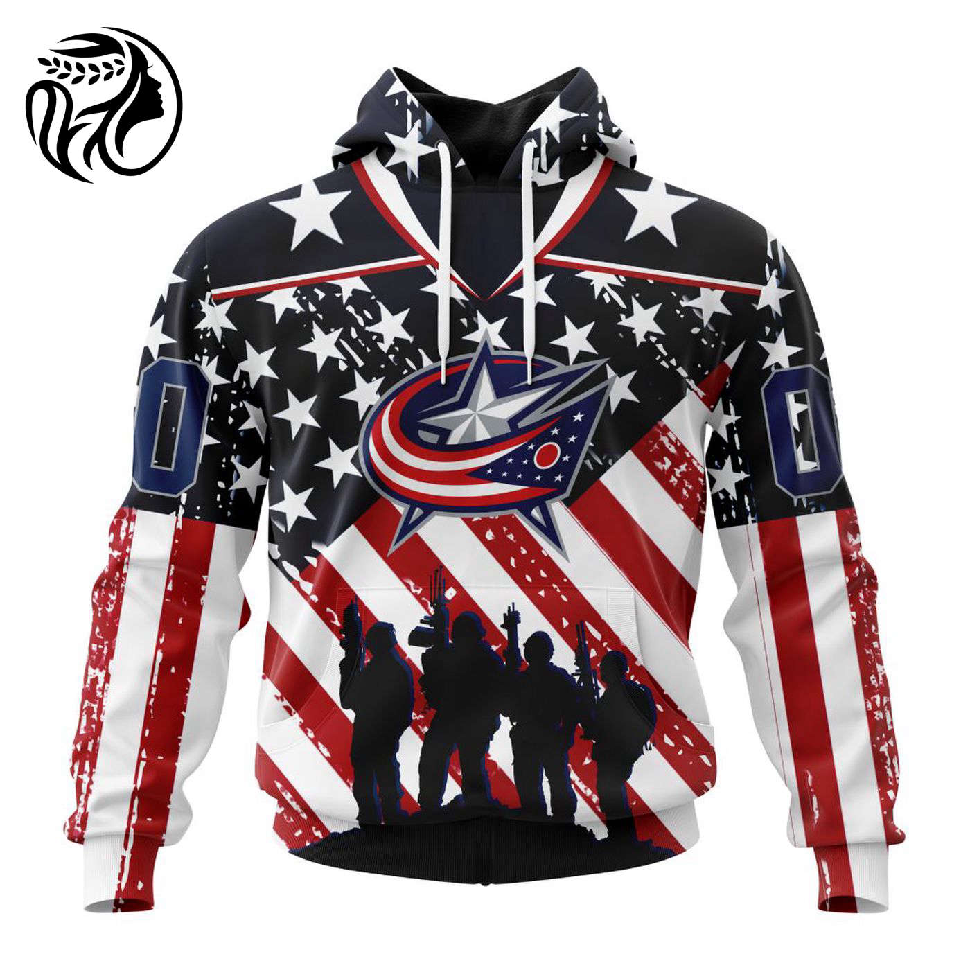 NHL Columbus Blue Jackets | Specialized Kits For Honor US’s Military 3d Printed Hoodie 3d Printed Hoodie