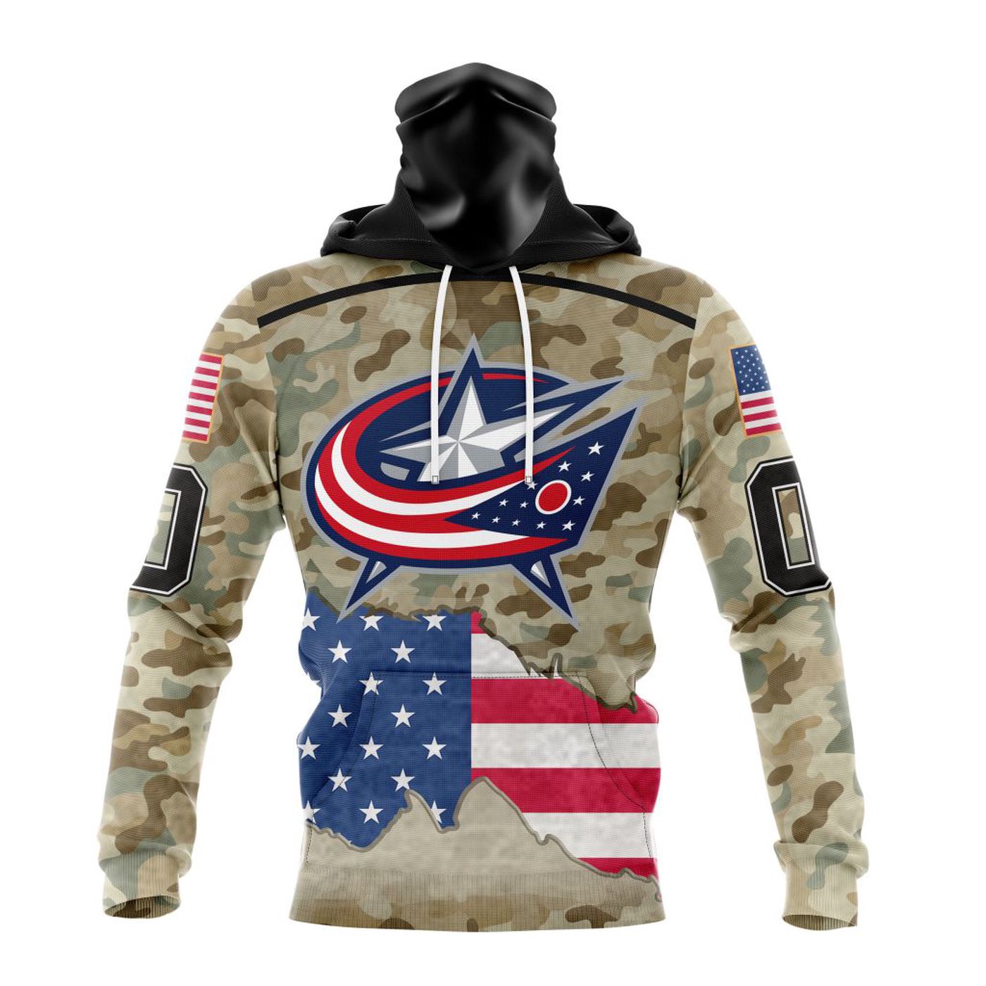 NHL Columbus Blue Jackets | Specialized Kits For United State With Camo Color 3d Printed Hoodie 3d Printed Hoodie