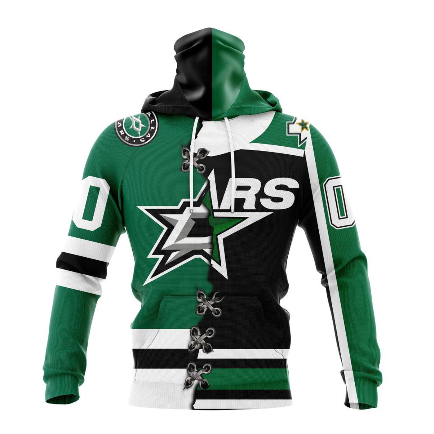 NHL Dallas Stars Special Home Mix Reverse Retro Personalized Kits 3d Printed Hoodie 3d Printed Hoodie