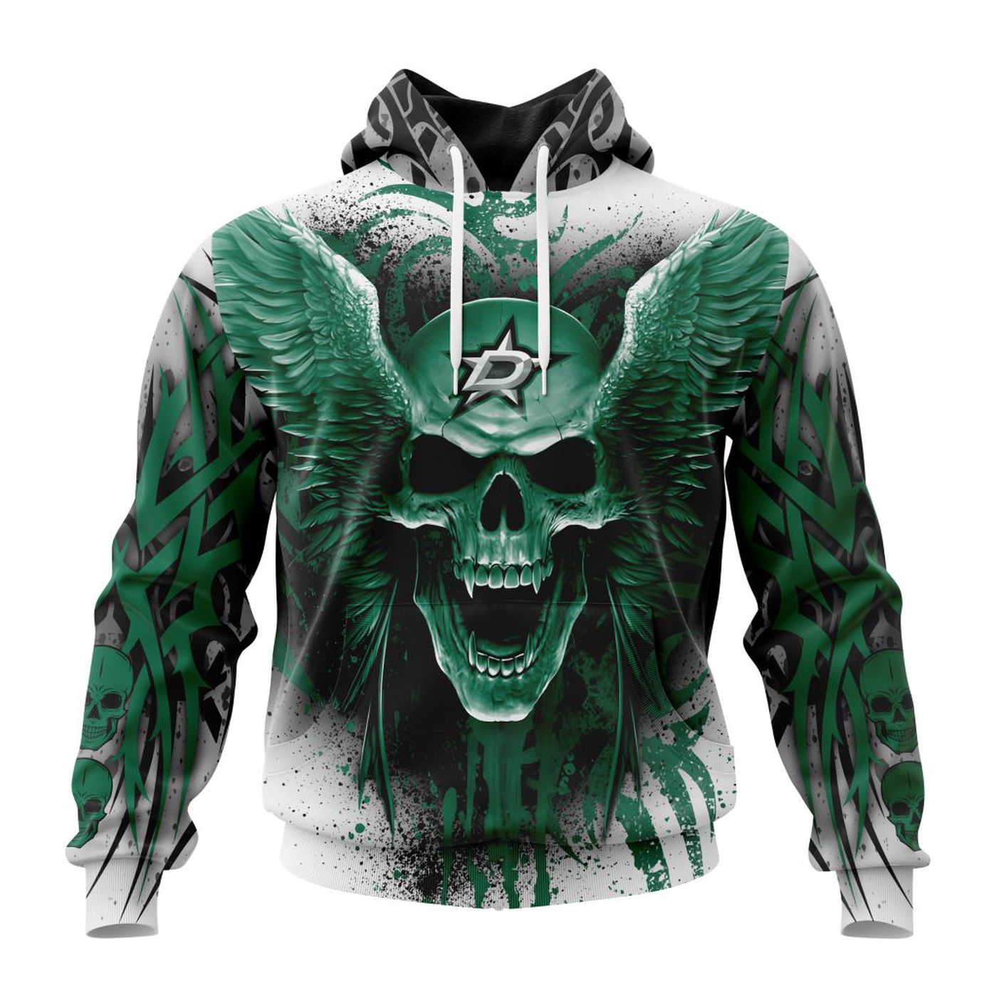NHL Dallas Stars Special Kits With Skull Art ST2202 3d Printed Hoodie 3d Printed Hoodie