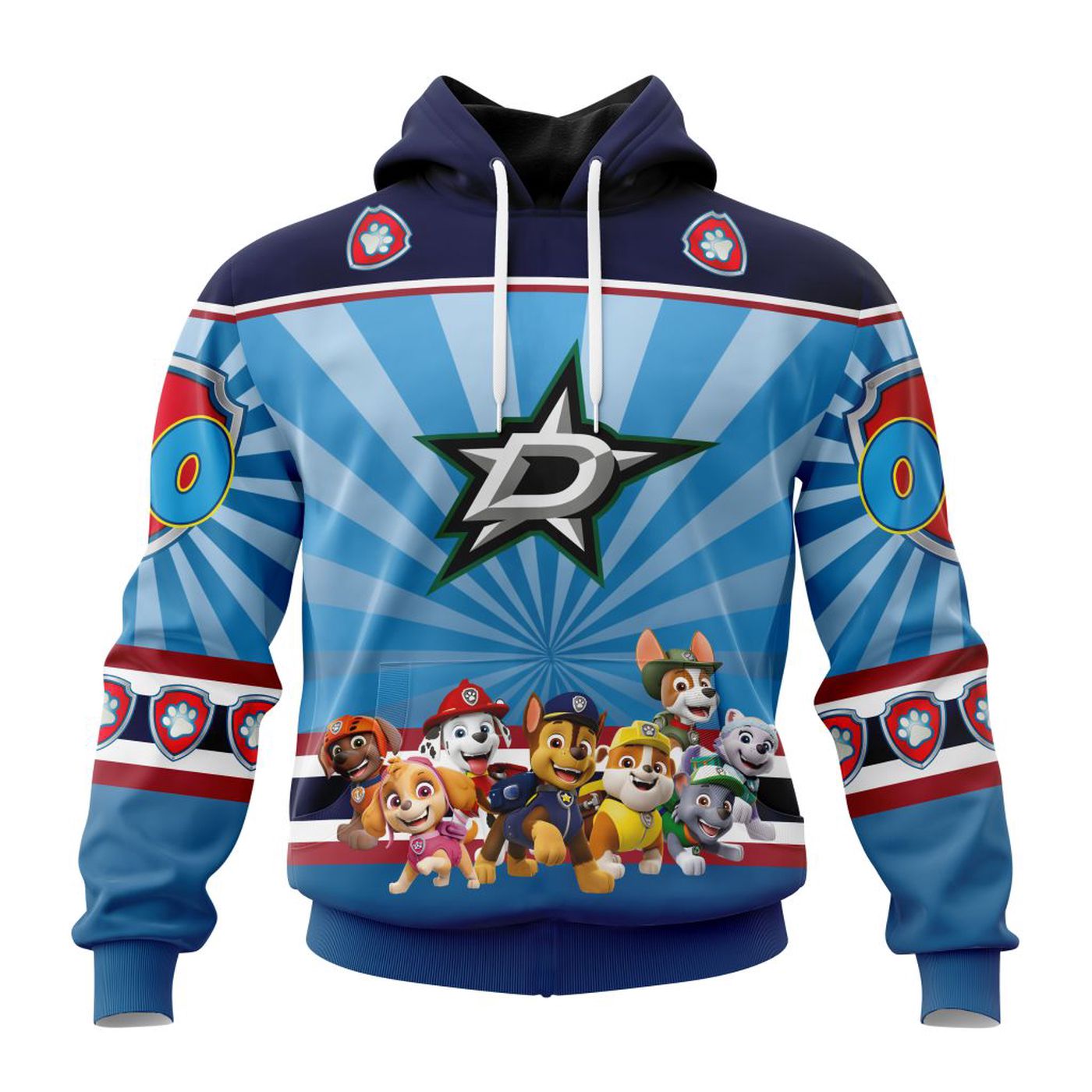 NHL Dallas Stars Special Paw Patrol Kits ST2201 3d Printed Hoodie 3d Printed Hoodie