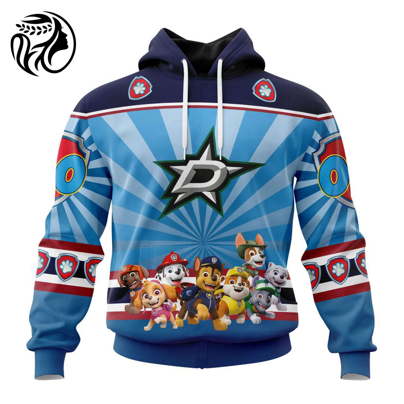 NHL Dallas Stars Special Paw Patrol Kits ST2201 3d Printed Hoodie 3d Printed Hoodie