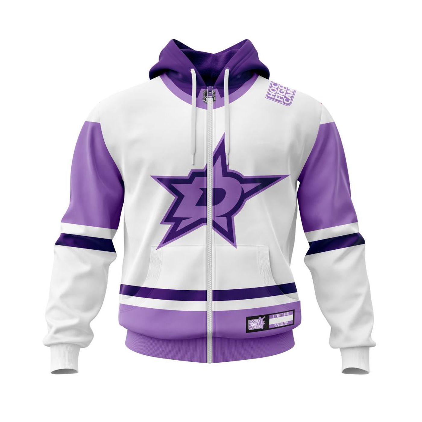 NHL Dallas Stars | Specialized 2022 Concepts Kits Fights Cancer 3d Printed Hoodie 3d Printed Hoodie