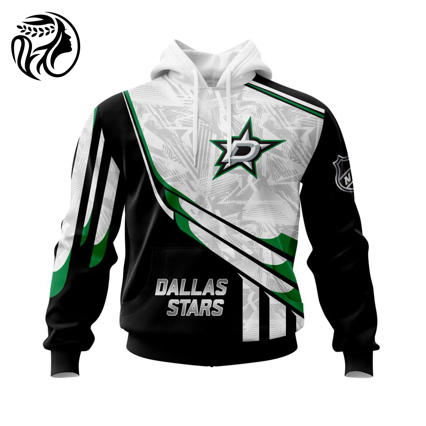 NHL Dallas Stars | Specialized 2022 Concepts Kits V6 3d Printed Hoodie 3d Printed Hoodie