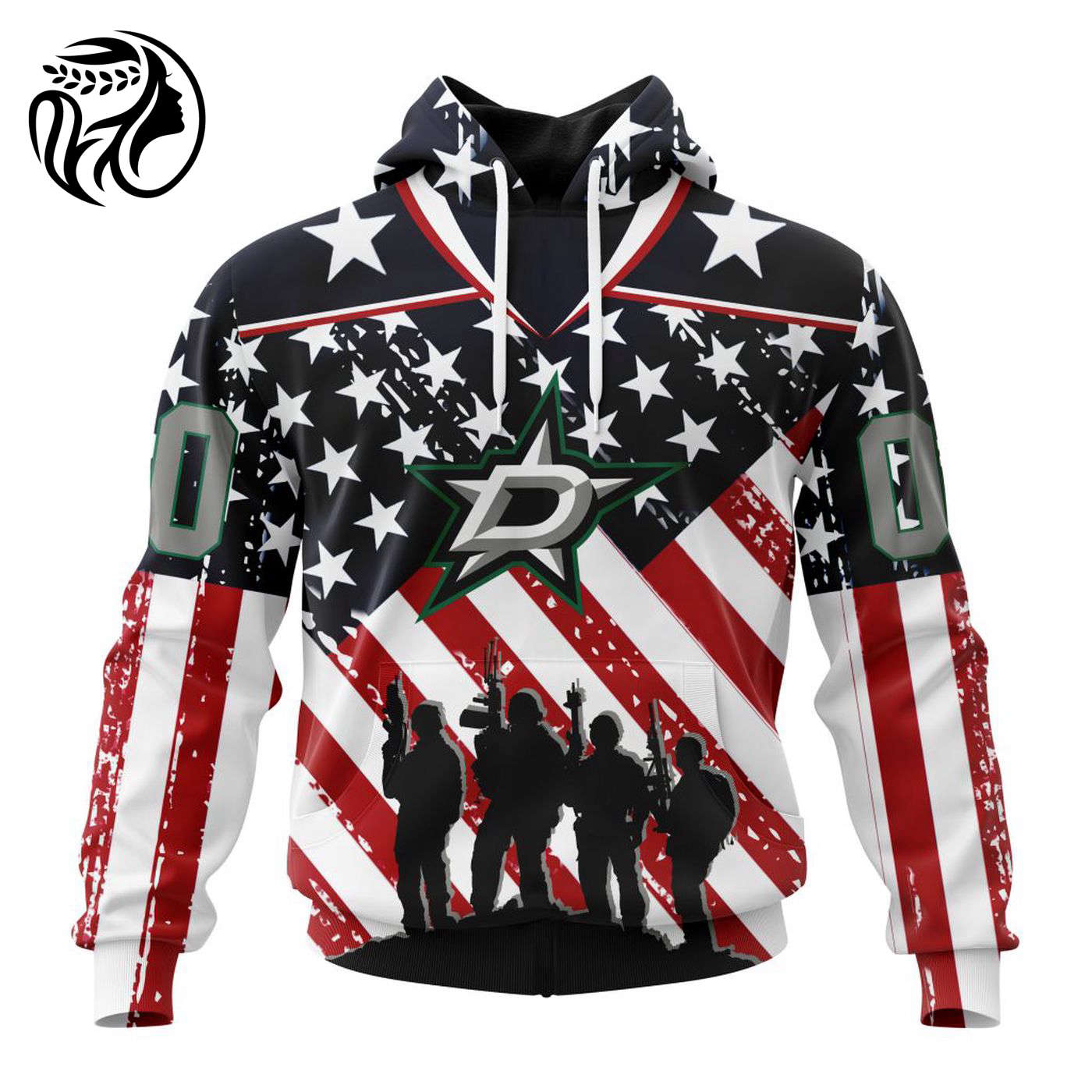 NHL Dallas Stars | Specialized Kits For Honor US’s Military 3d Printed Hoodie 3d Printed Hoodie