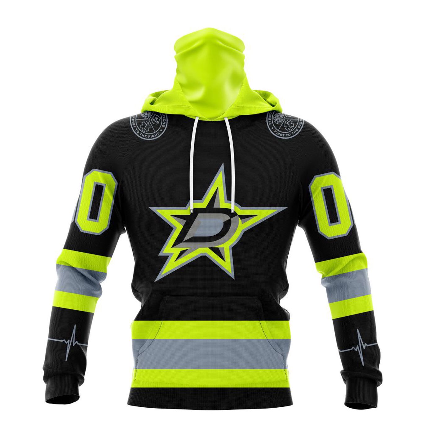 NHL Dallas Stars | Specialized Unisex Kits With FireFighter Uniforms Color 3d Printed Hoodie 3d Printed Hoodie