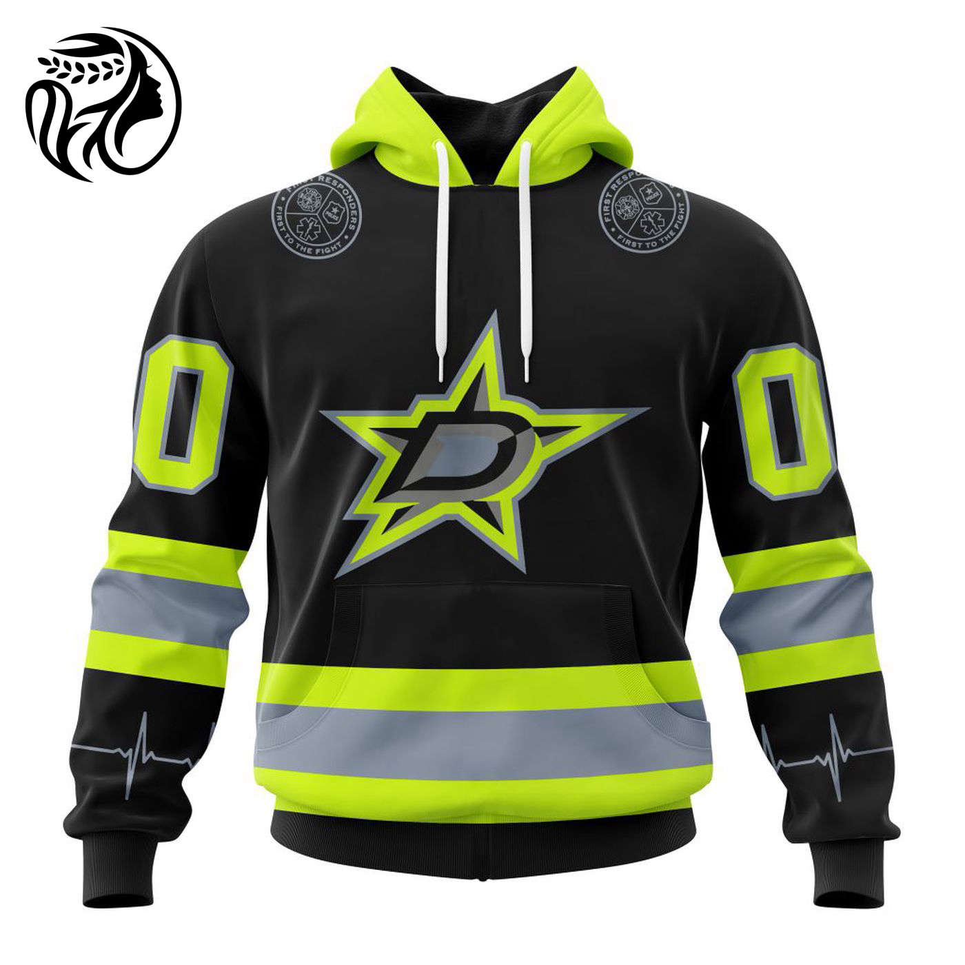 NHL Dallas Stars | Specialized Unisex Kits With FireFighter Uniforms Color 3d Printed Hoodie 3d Printed Hoodie