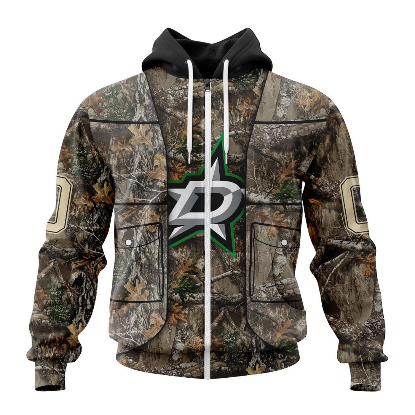 NHL Dallas Stars | Specialized Unisex Vest Kits With Realtree Camo 3d Printed Hoodie 3d Printed Hoodie