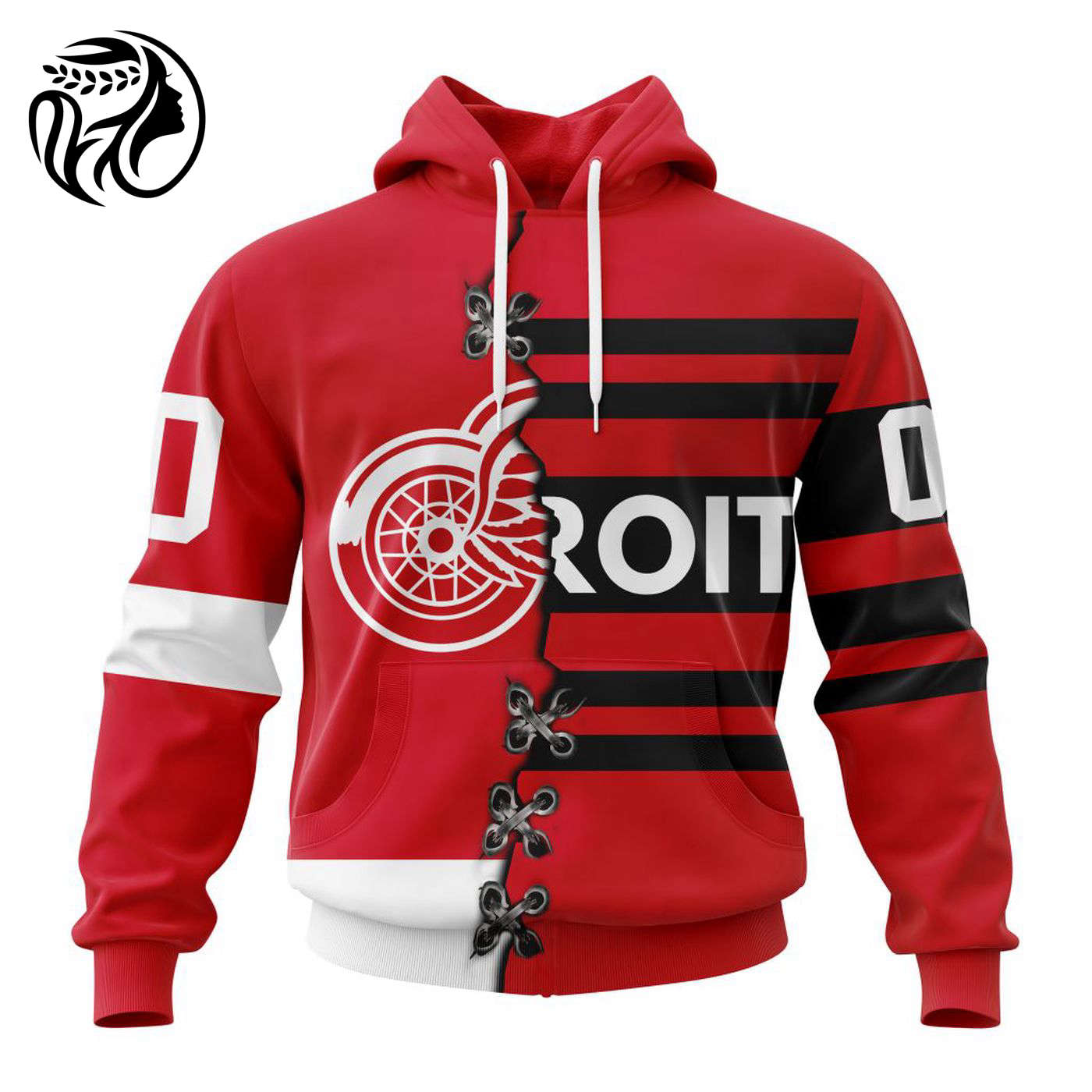 NHL Detroit Red Wings Special Home Mix Reverse Retro Personalized Kits 3d Printed Hoodie 3d Printed Hoodie