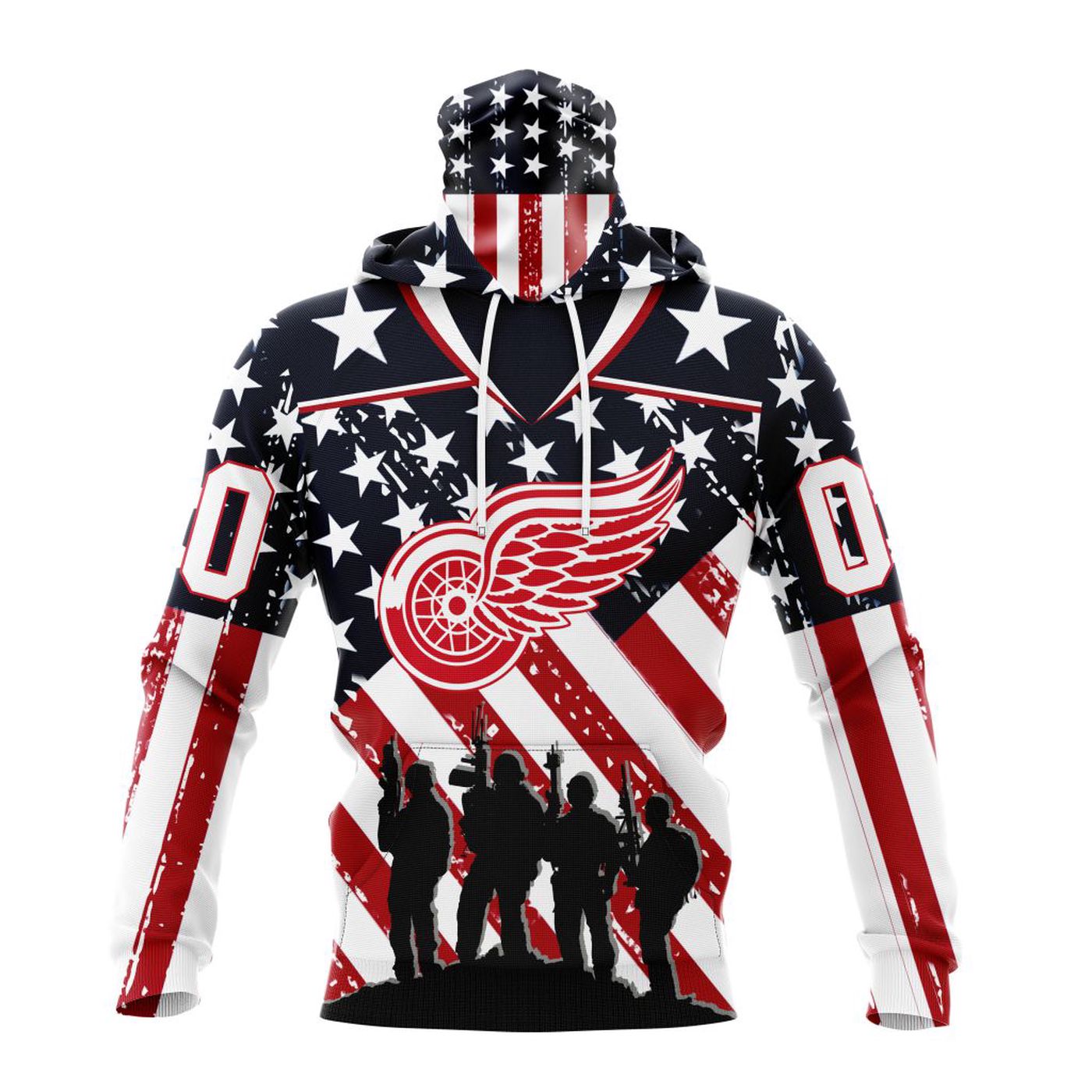 NHL Detroit Red Wings | Specialized Kits For Honor US’s Military 3d Printed Hoodie 3d Printed Hoodie