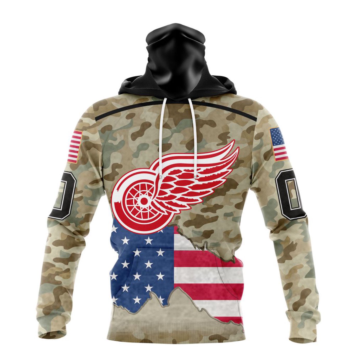 NHL Detroit Red Wings | Specialized Kits For United State With Camo Color 3d Printed Hoodie 3d Printed Hoodie NHL Detroit Red Wings | Specialized Kits For United State With Camo Color 3d Printed Hoodie 3d Printed Hoodie