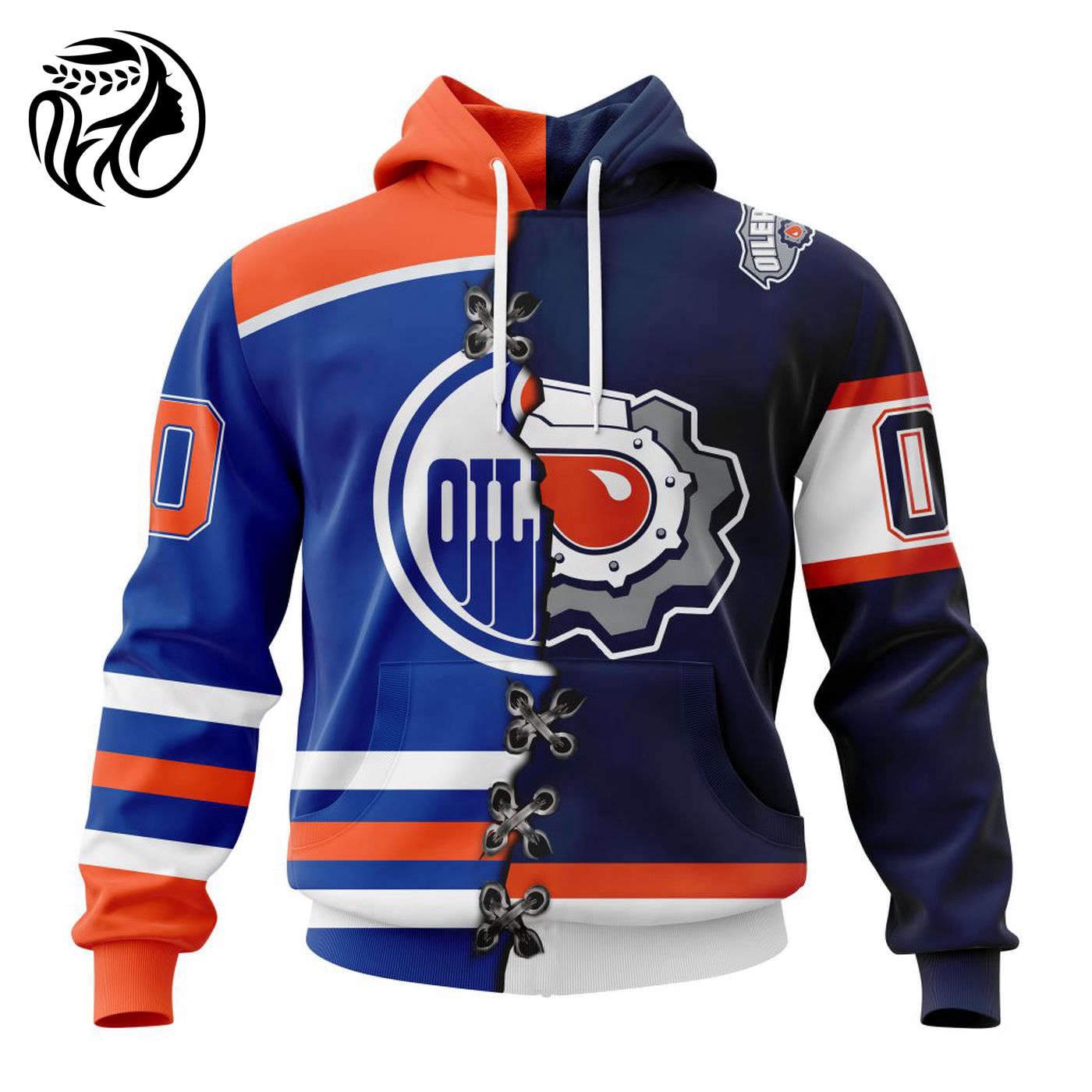 NHL Edmonton Oilers Special Home Mix Reverse Retro Personalized Kits 3d Printed Hoodie 3d Printed Hoodie