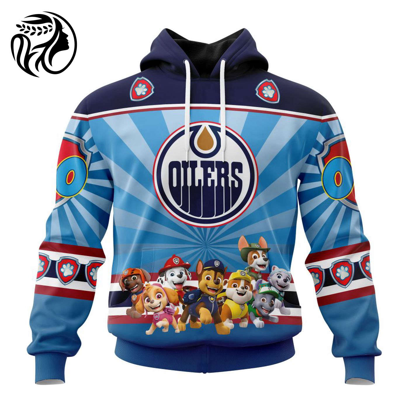 NHL Edmonton Oilers Special Paw Patrol Kits ST2201 3d Printed Hoodie 3d Printed Hoodie