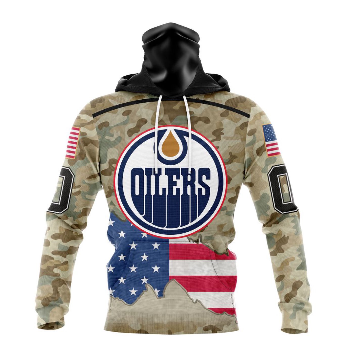 NHL Edmonton Oilers | Specialized Kits For United State With Camo Color 3d Printed Hoodie 3d Printed Hoodie
