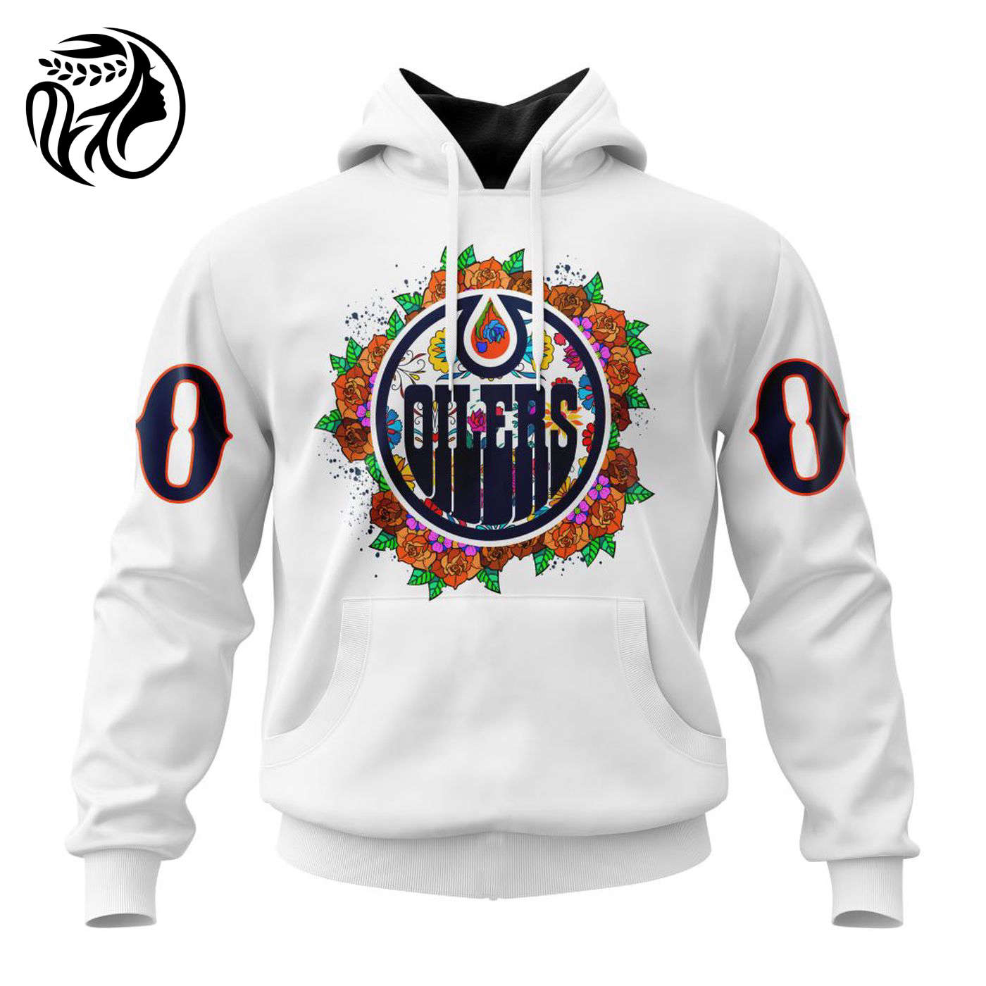 NHL Edmonton Oilers | Specialized Unisex Kits Dia De Muertos 3d Printed Hoodie 3d Printed Hoodie