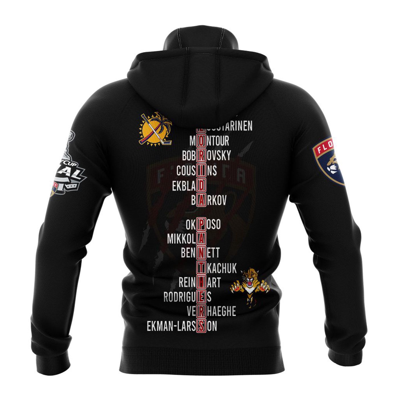 NHL Florida Panthers 2024 Stanley Cup Champions Black Kits 3d Printed Hoodie 3d Printed Hoodie