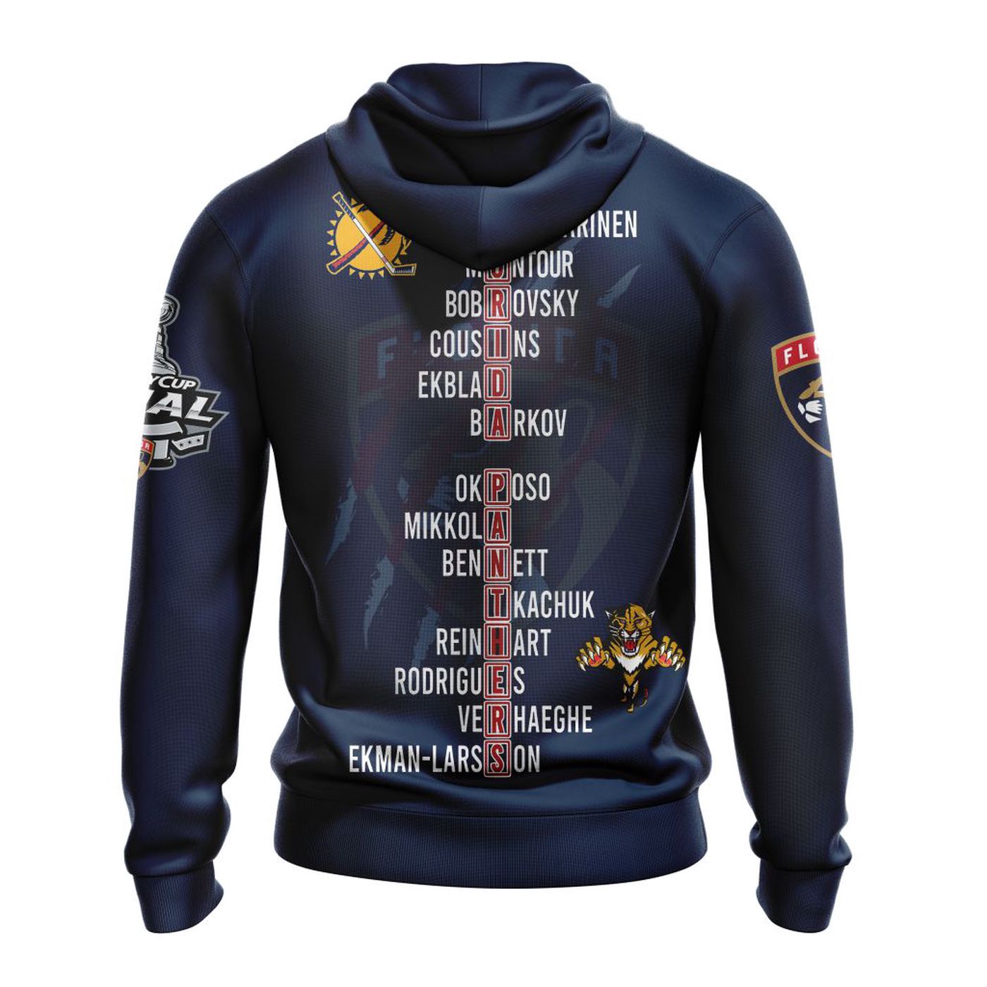 NHL Florida Panthers 2024 Stanley Cup Champions Navy Kits 3d Printed Hoodie 3d Printed Hoodie