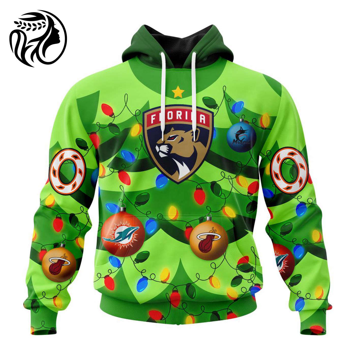 NHL Florida Panthers | Specialized Unisex Kits With Unisex Kits With Christmass Tree Color And City’s Sport Teams 3d Printed Hoodie 3d Printed Hoodie
