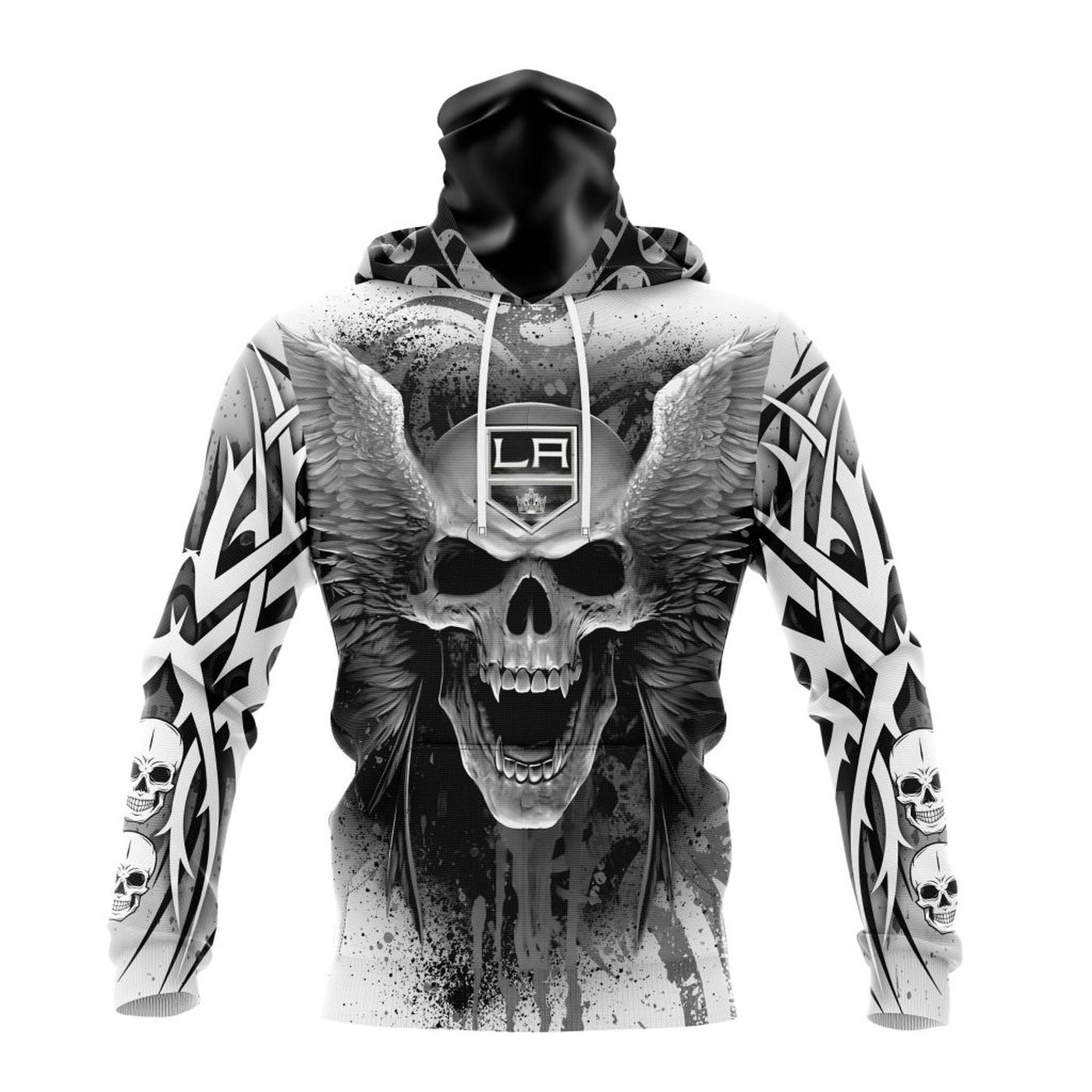 NHL Los Angeles Kings Special Kits With Skull Art ST2202 3d Printed Hoodie 3d Printed Hoodie