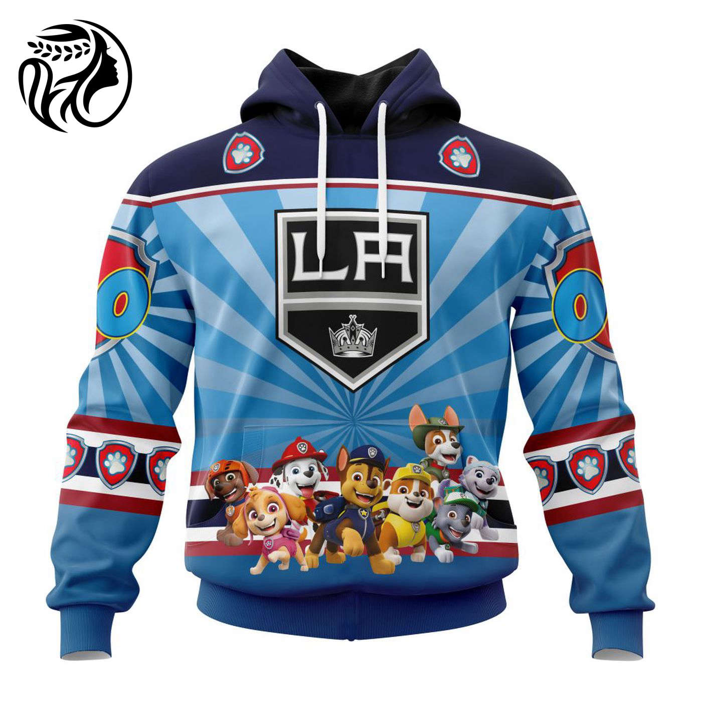 NHL Los Angeles Kings Special Paw Patrol Kits ST2201 3d Printed Hoodie 3d Printed Hoodie