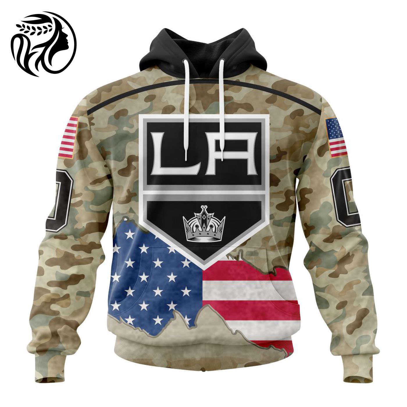 NHL Los Angeles Kings | Specialized Kits For United State With Camo Color 3d Printed Hoodie 3d Printed Hoodie