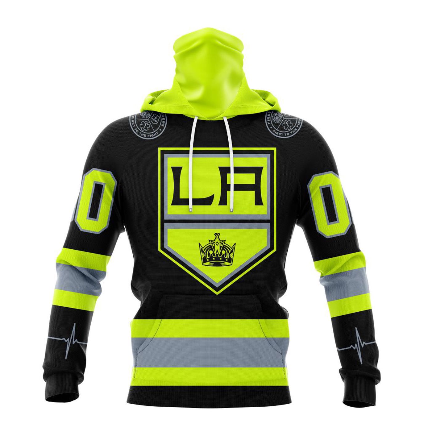 NHL Los Angeles Kings | Specialized Unisex Kits With FireFighter Uniforms Color 3d Printed Hoodie 3d Printed Hoodie